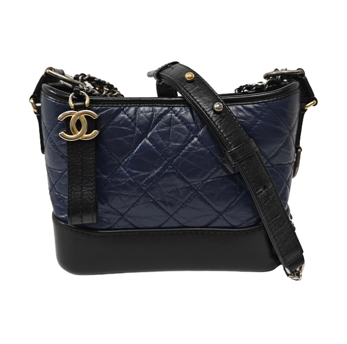 Chanel - Gabrielle - Leather - Blue - (small)