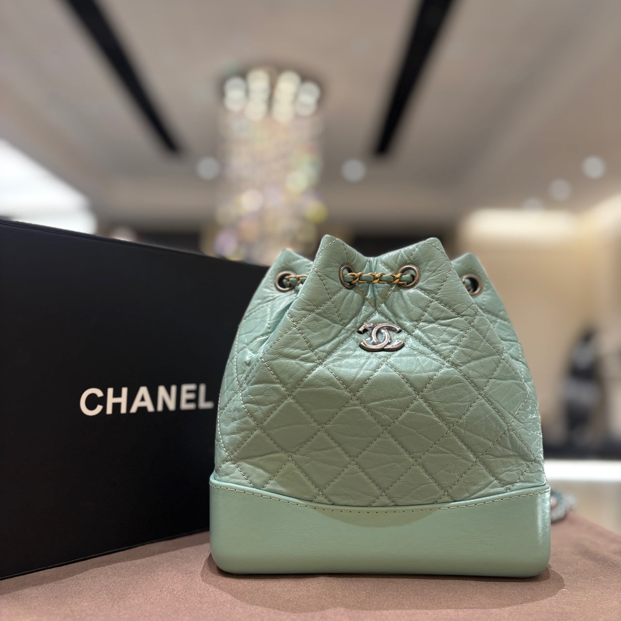 Chanel - Gabrielle - Leather - Blue - (small)