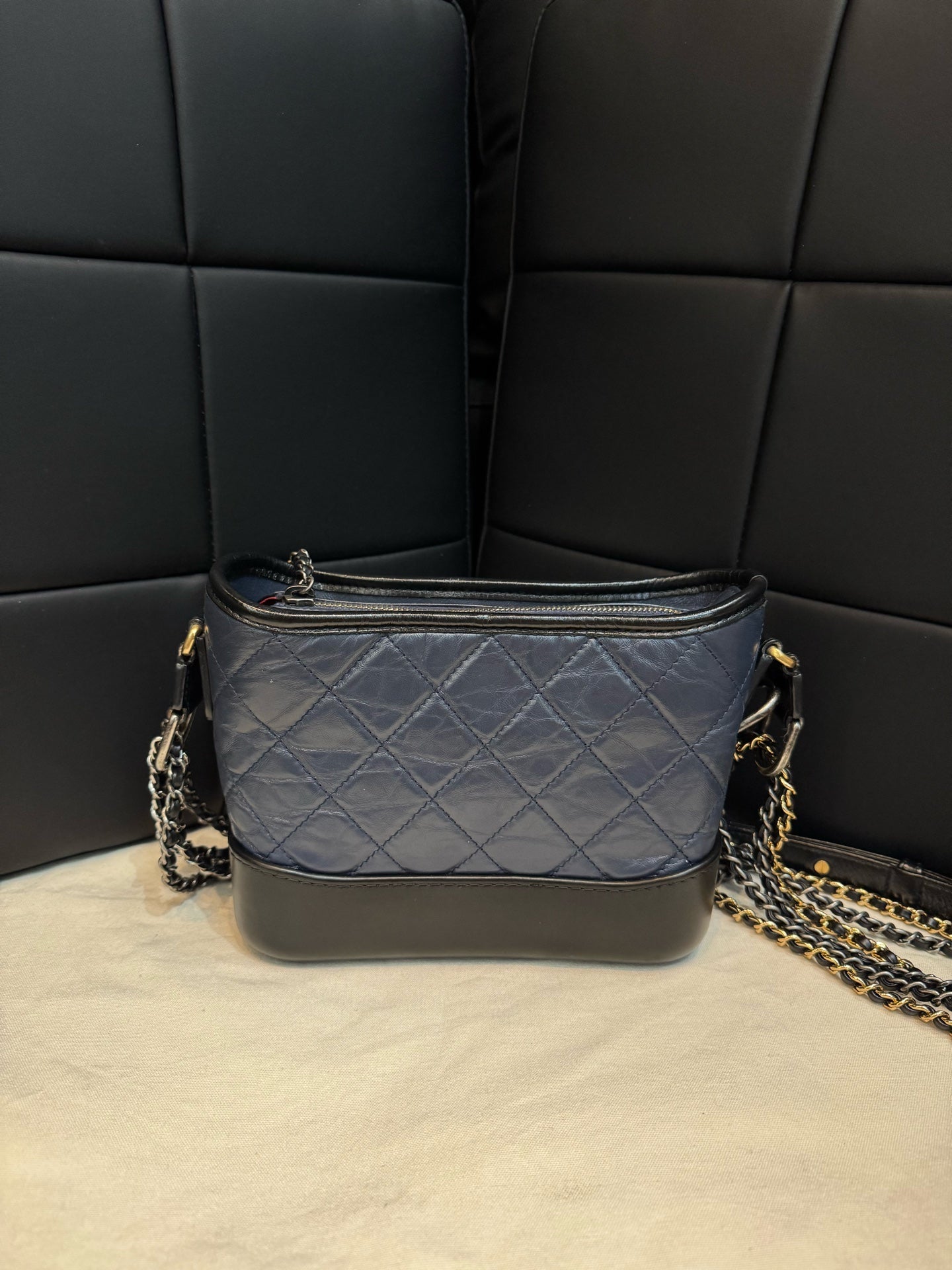 Chanel - Gabrielle - Leather - Blue - (small)