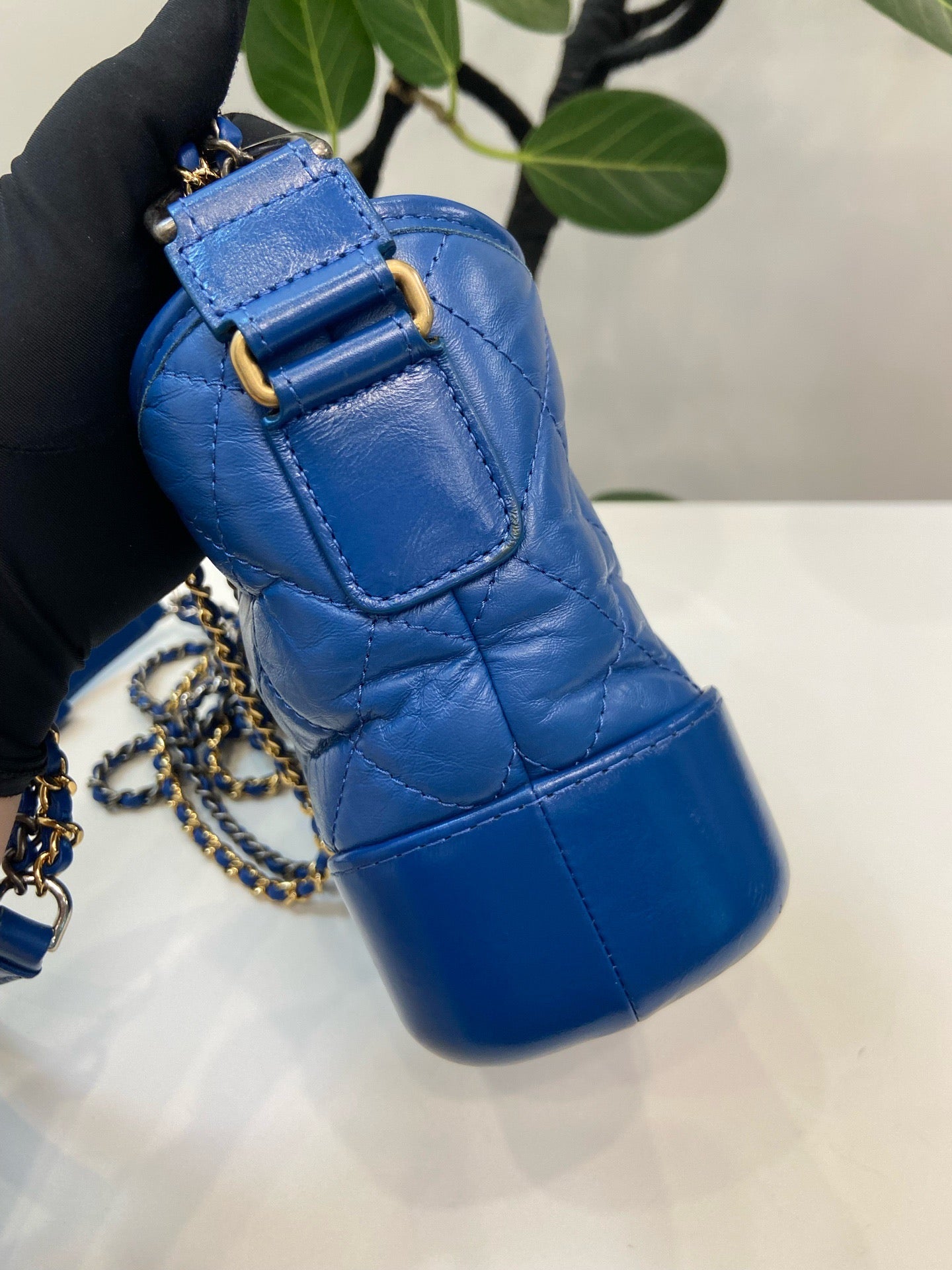 Chanel - Gabrielle - Leather - Blue - (small)