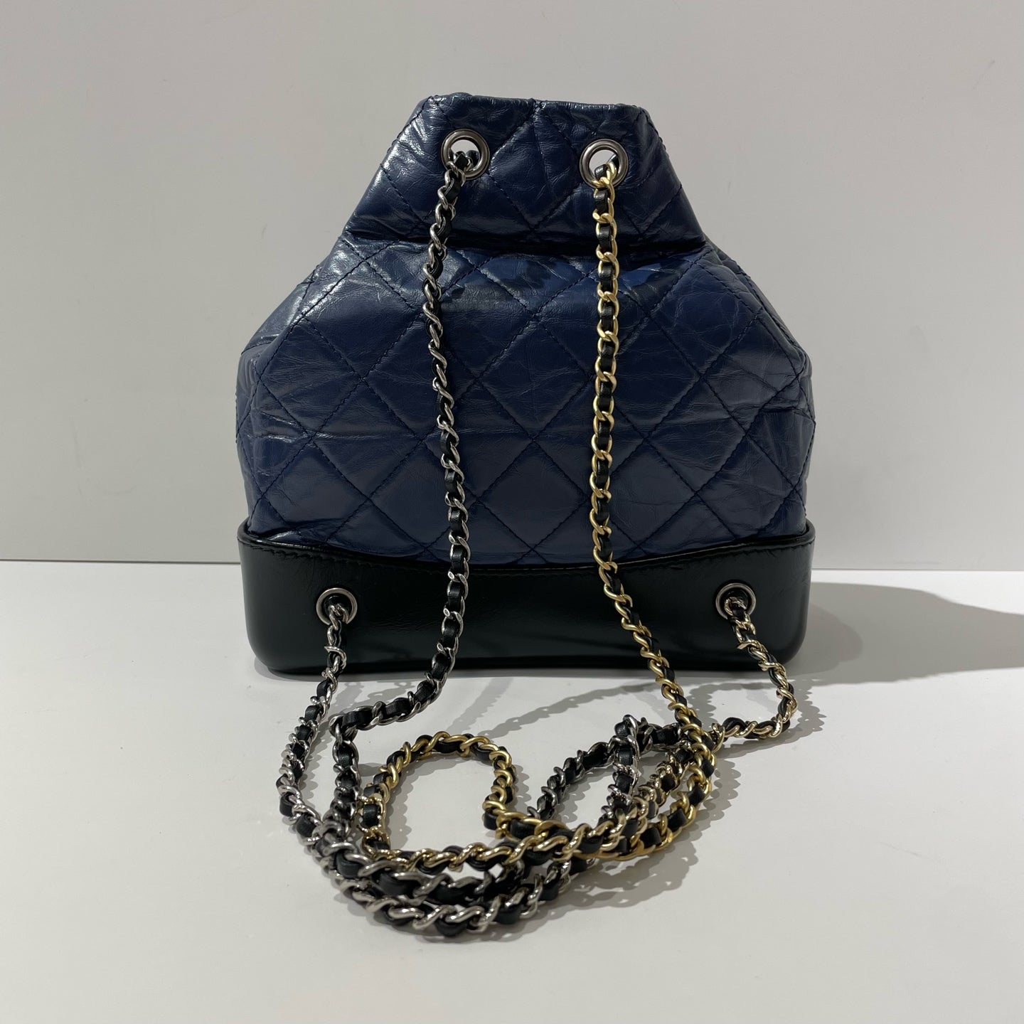 Chanel - Gabrielle - Leather - Blue - (small)