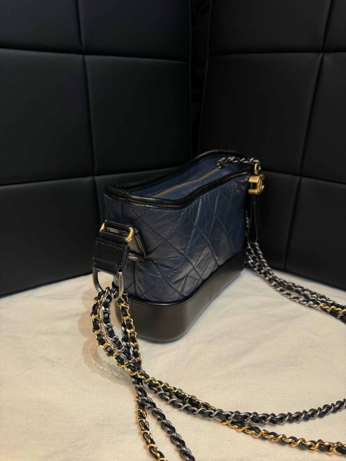 Chanel - Gabrielle - Leather - Blue - (small)