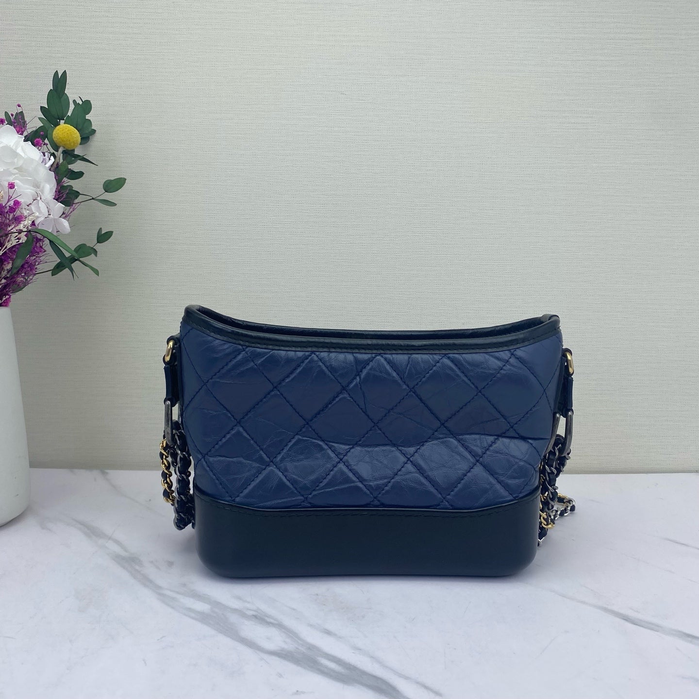 Chanel - Gabrielle - Leather - Blue - (small)