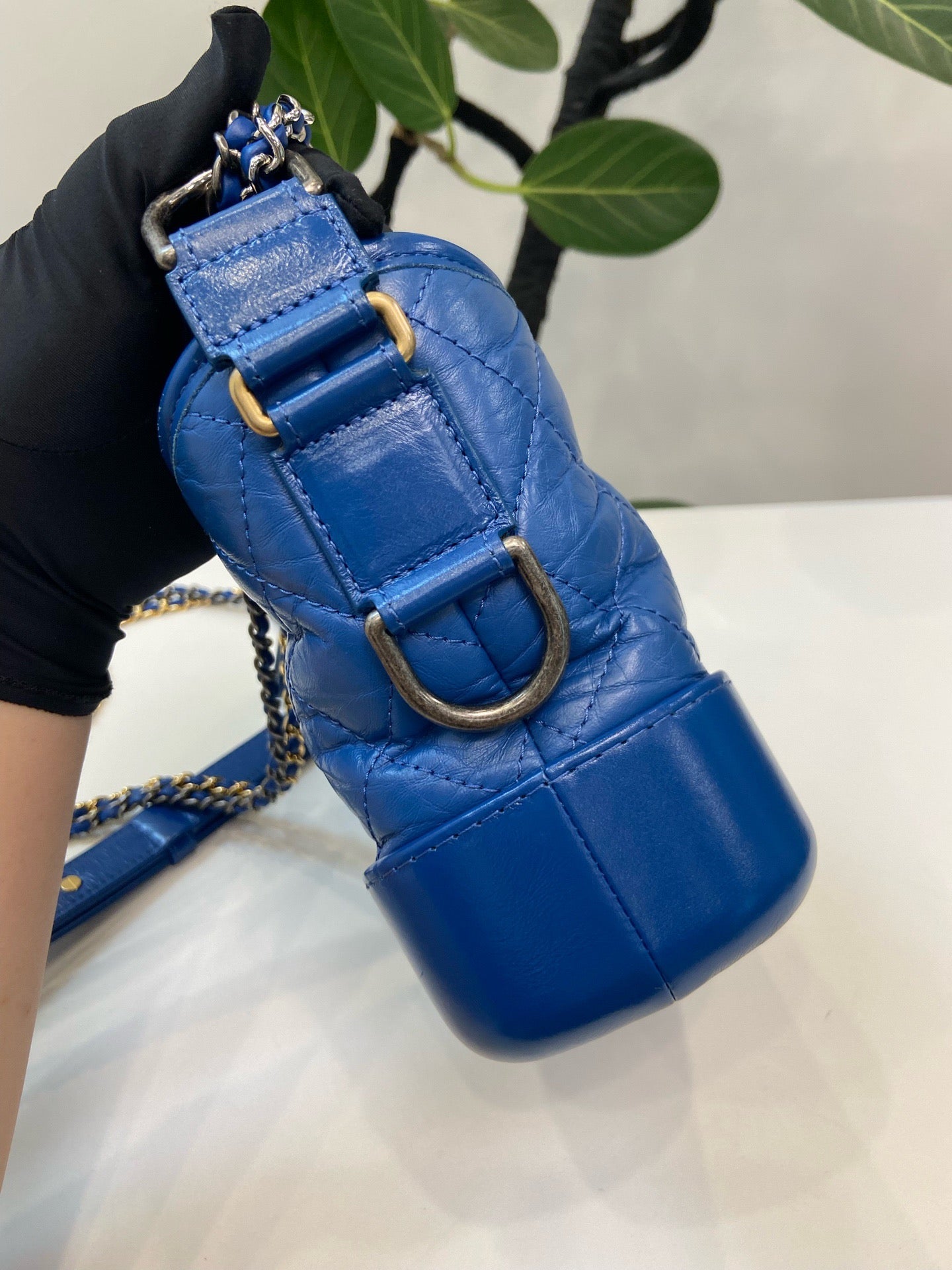 Chanel - Gabrielle - Leather - Blue - (small)