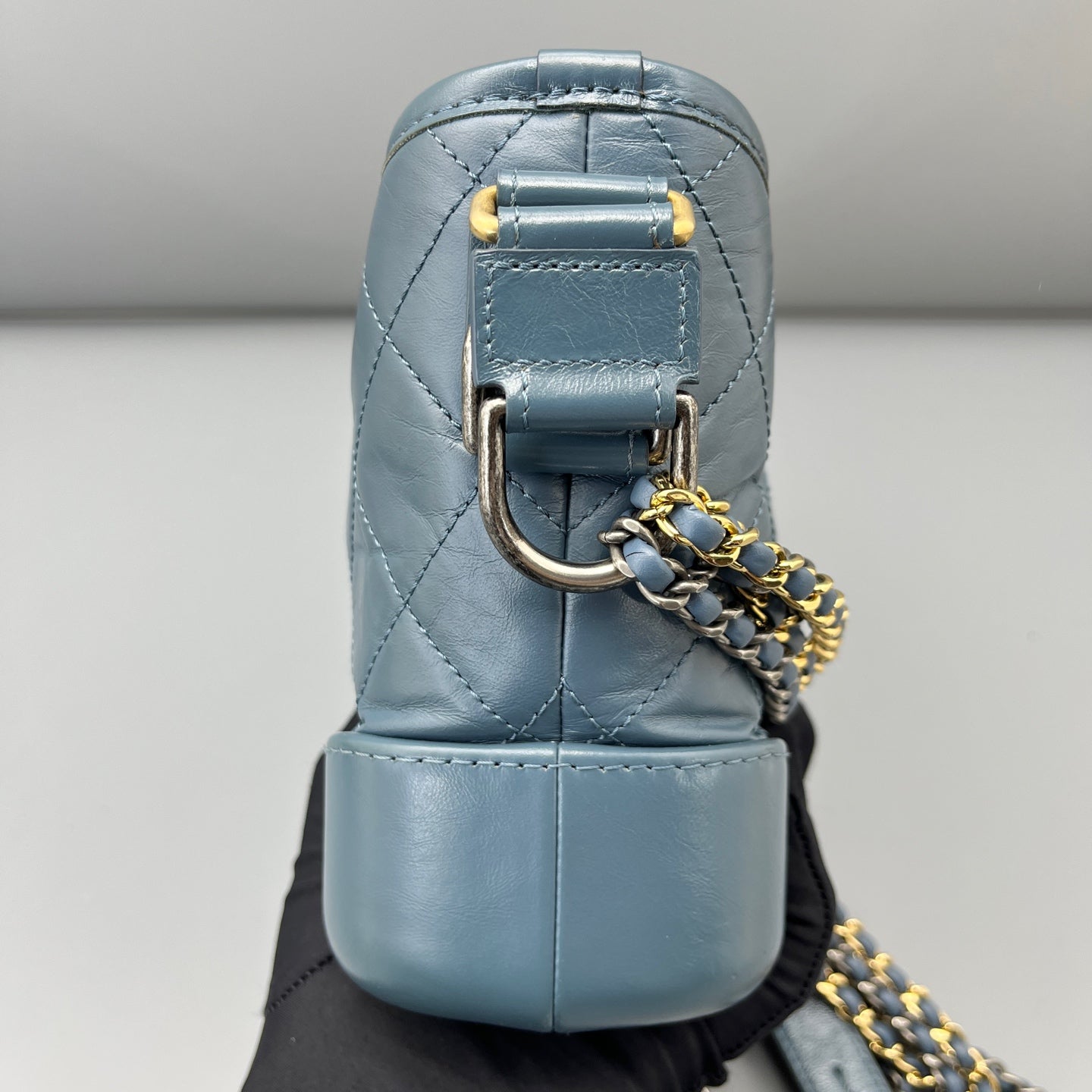 Chanel - Gabrielle - Leather - Blue - (Small)