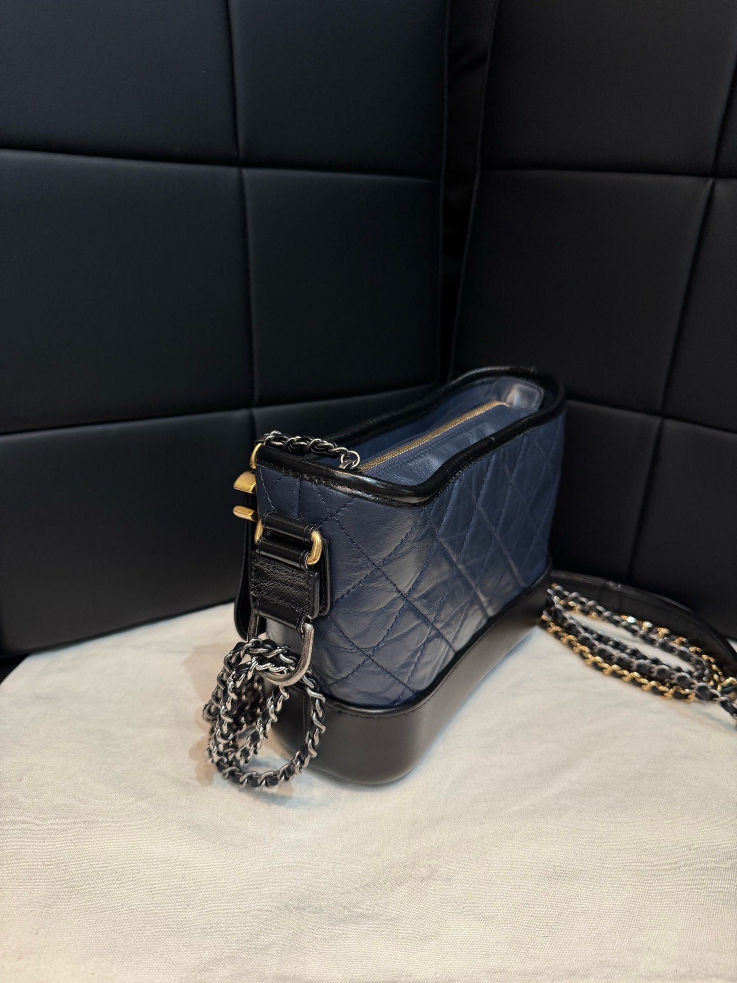 Chanel - Gabrielle - Leather - Blue - (small)