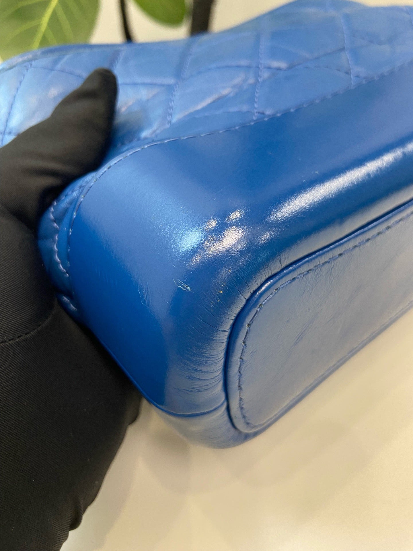 Chanel - Gabrielle - Leather - Blue - (small)