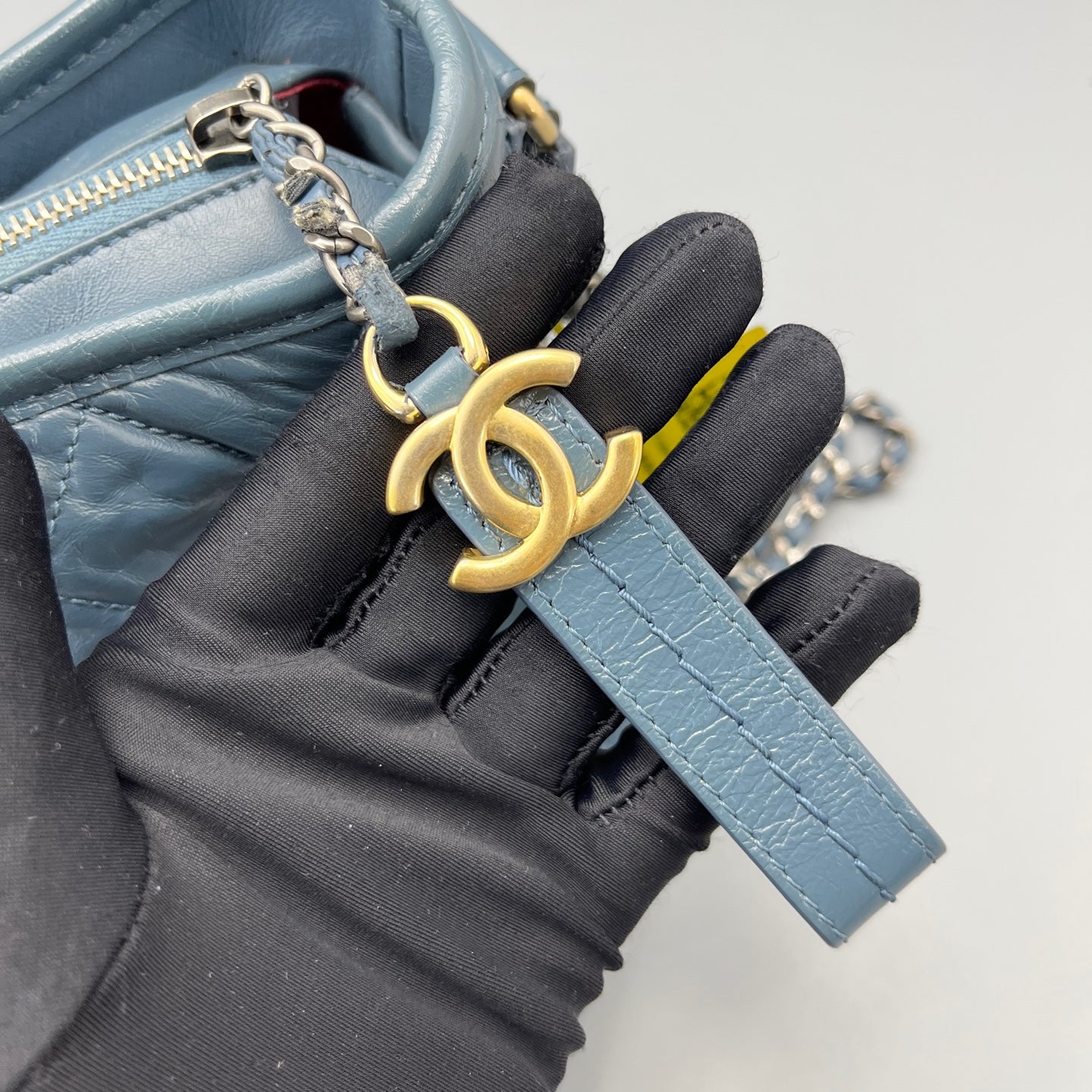 Chanel - Gabrielle - Leather - Blue - (Small)