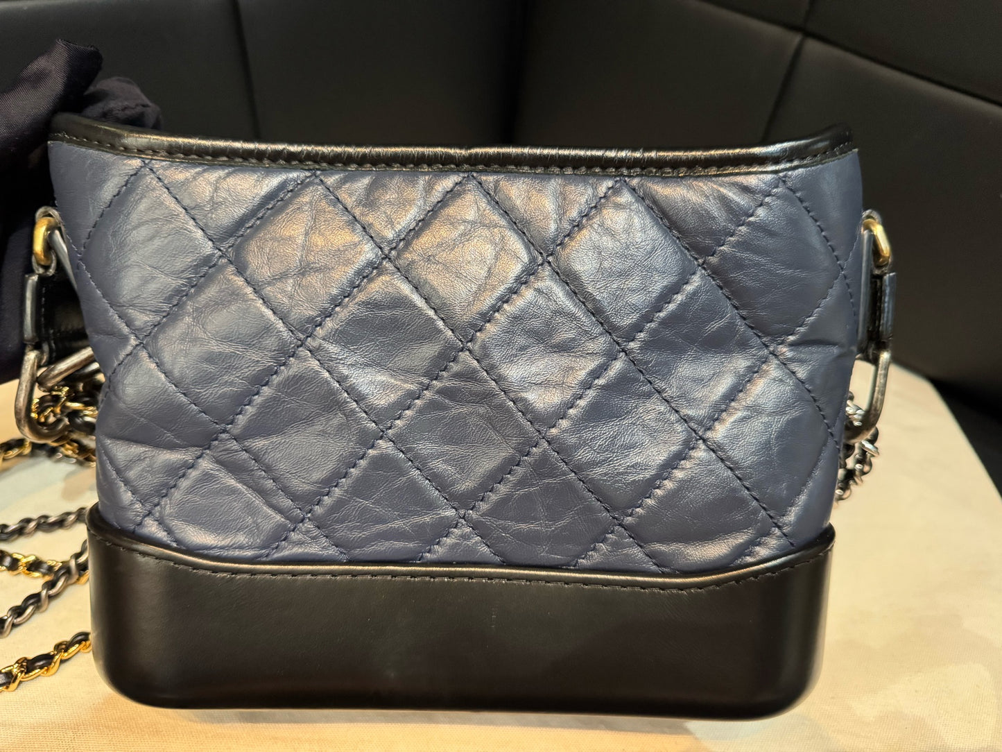 Chanel - Gabrielle - Leather - Blue - (small)