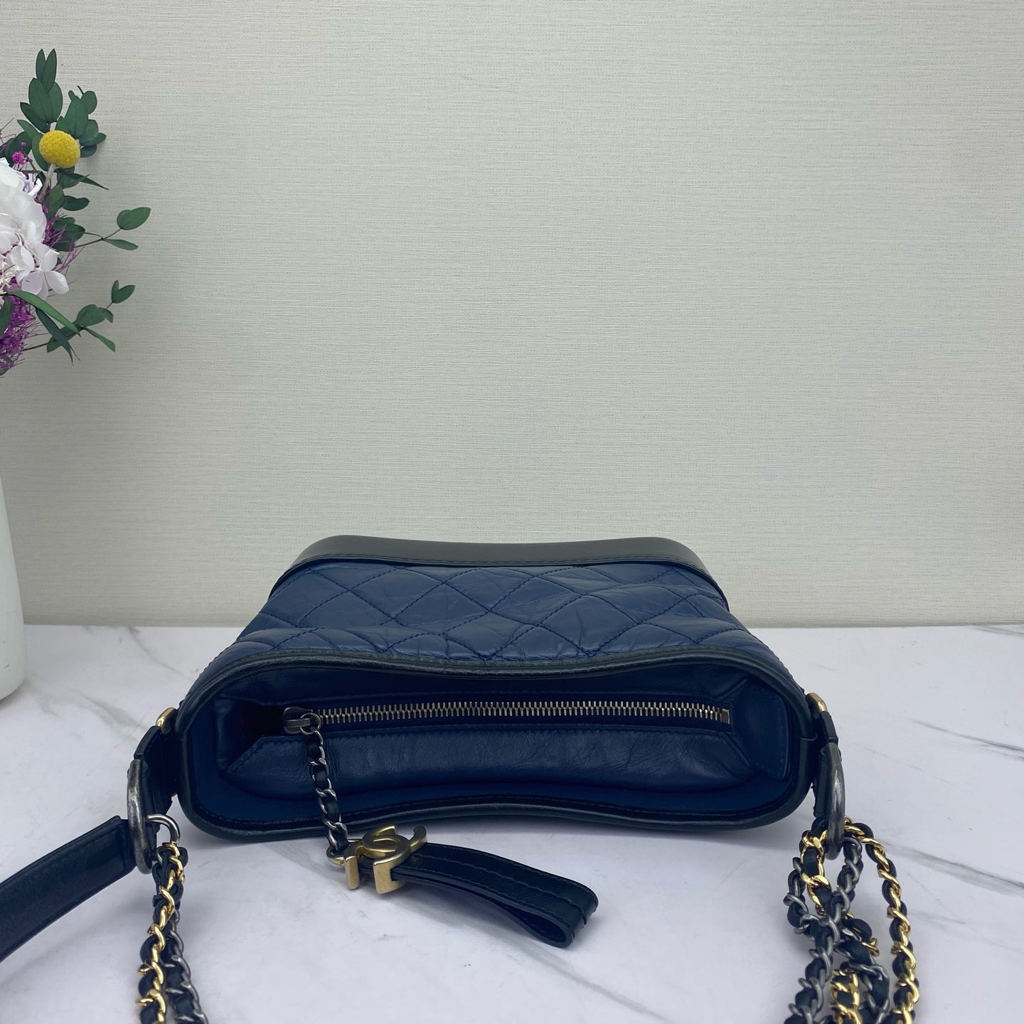Chanel - Gabrielle - Leather - Blue - (small)