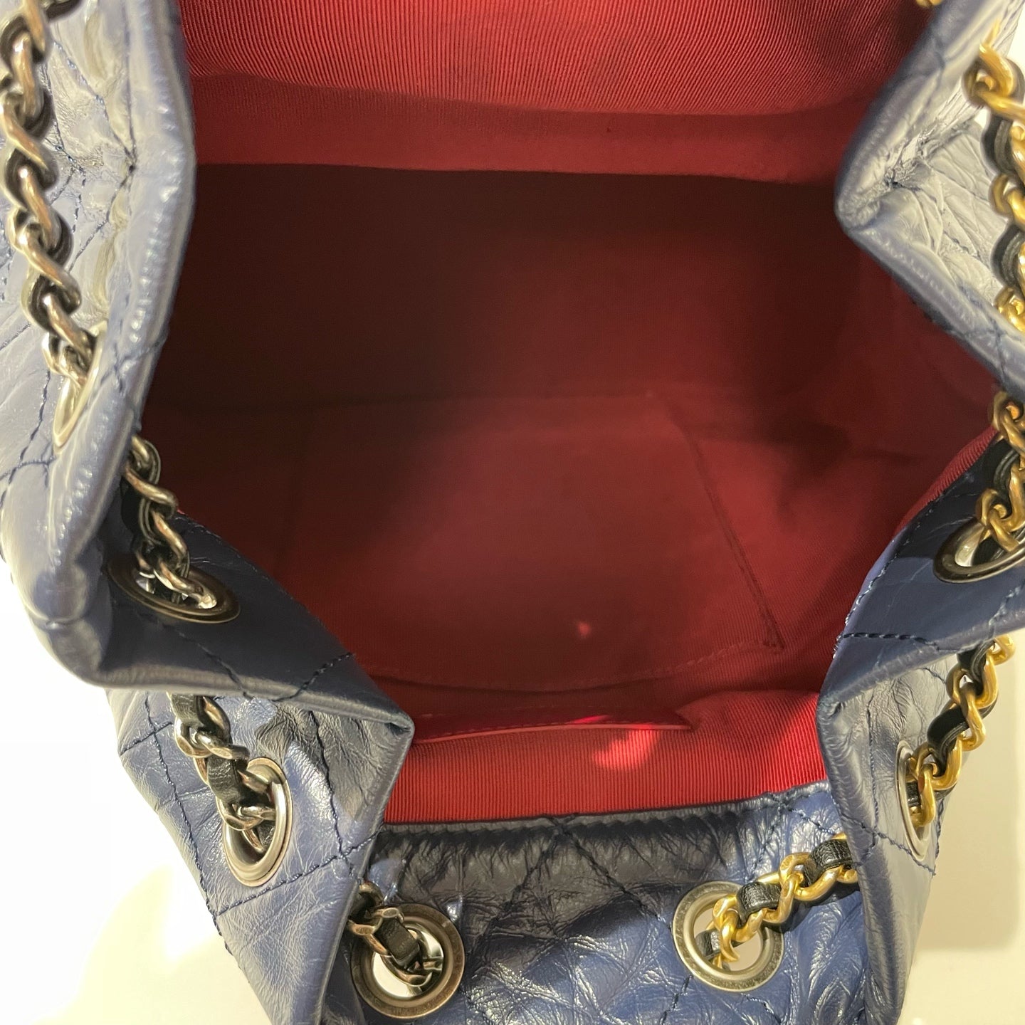 Chanel - Gabrielle - Leather - Blue - (small)