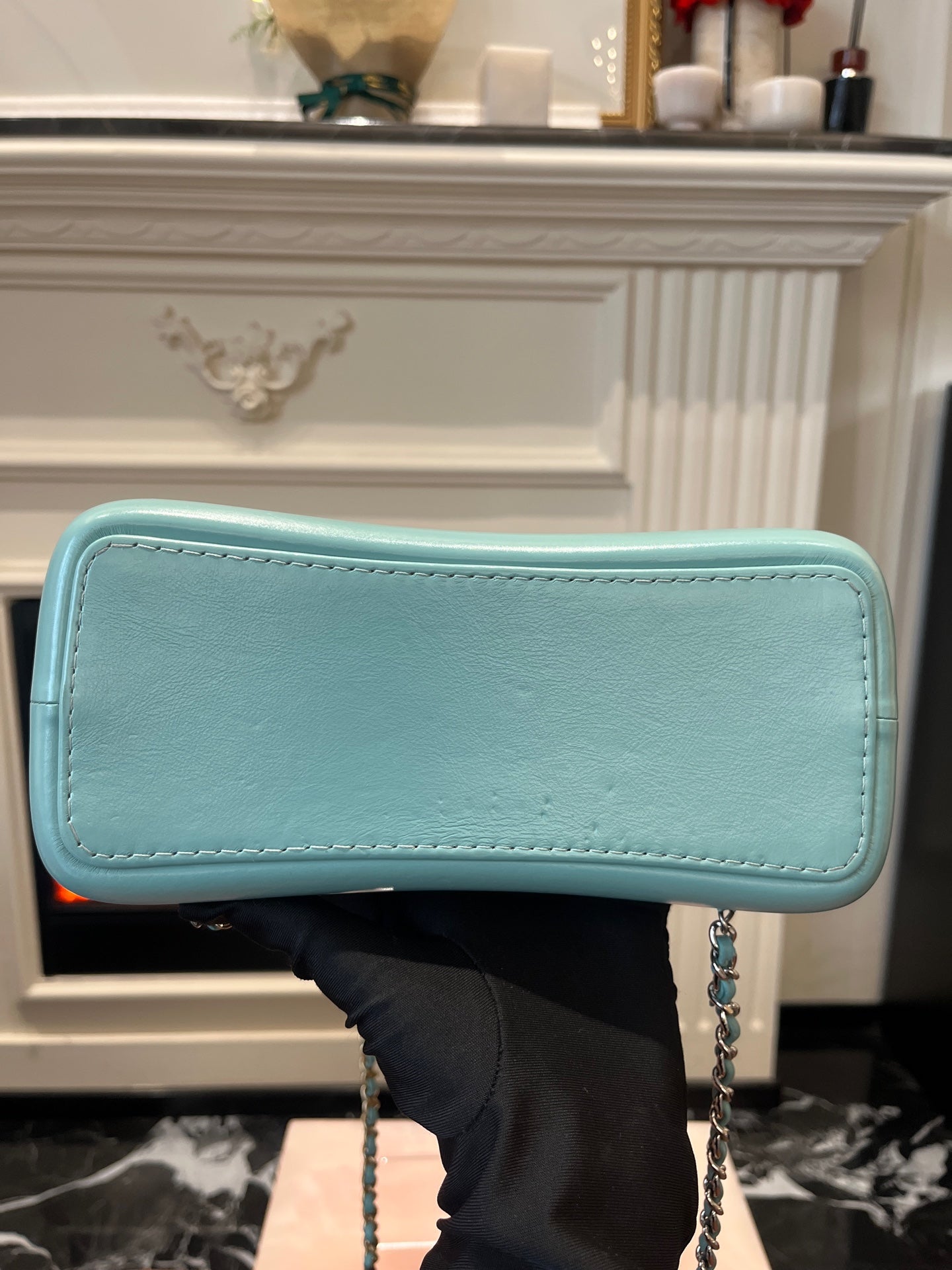Chanel - Gabrielle - Leather - Blue - (small)
