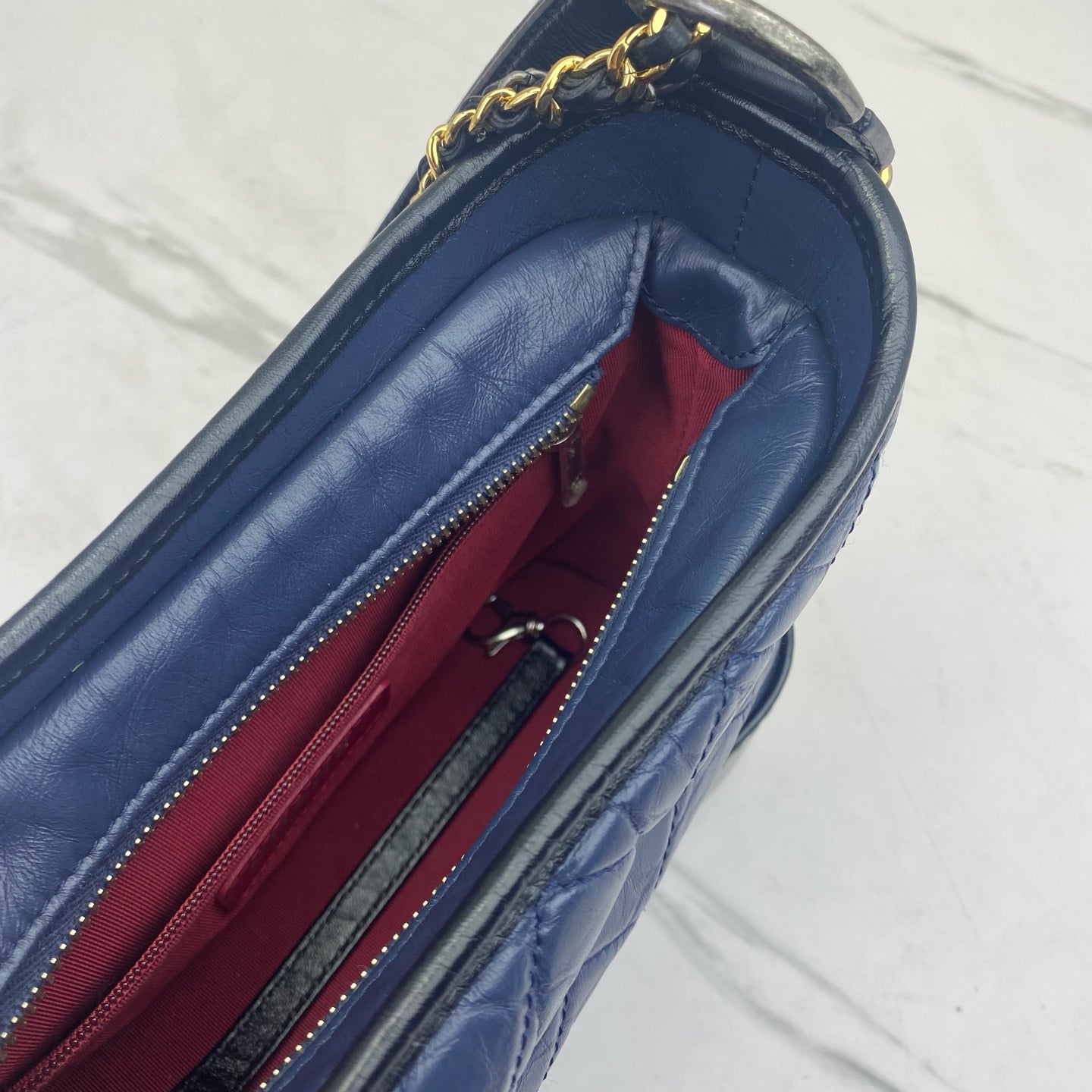 Chanel - Gabrielle - Leather - Blue - (small)