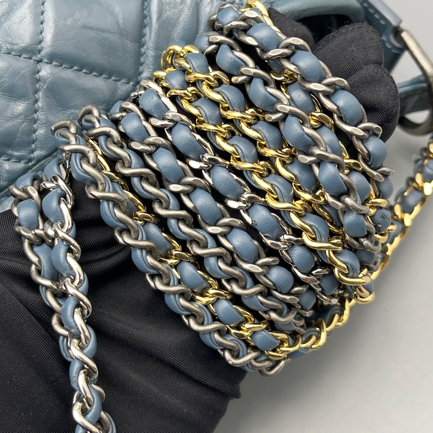 Chanel - Gabrielle - Leather - Blue - (Small)