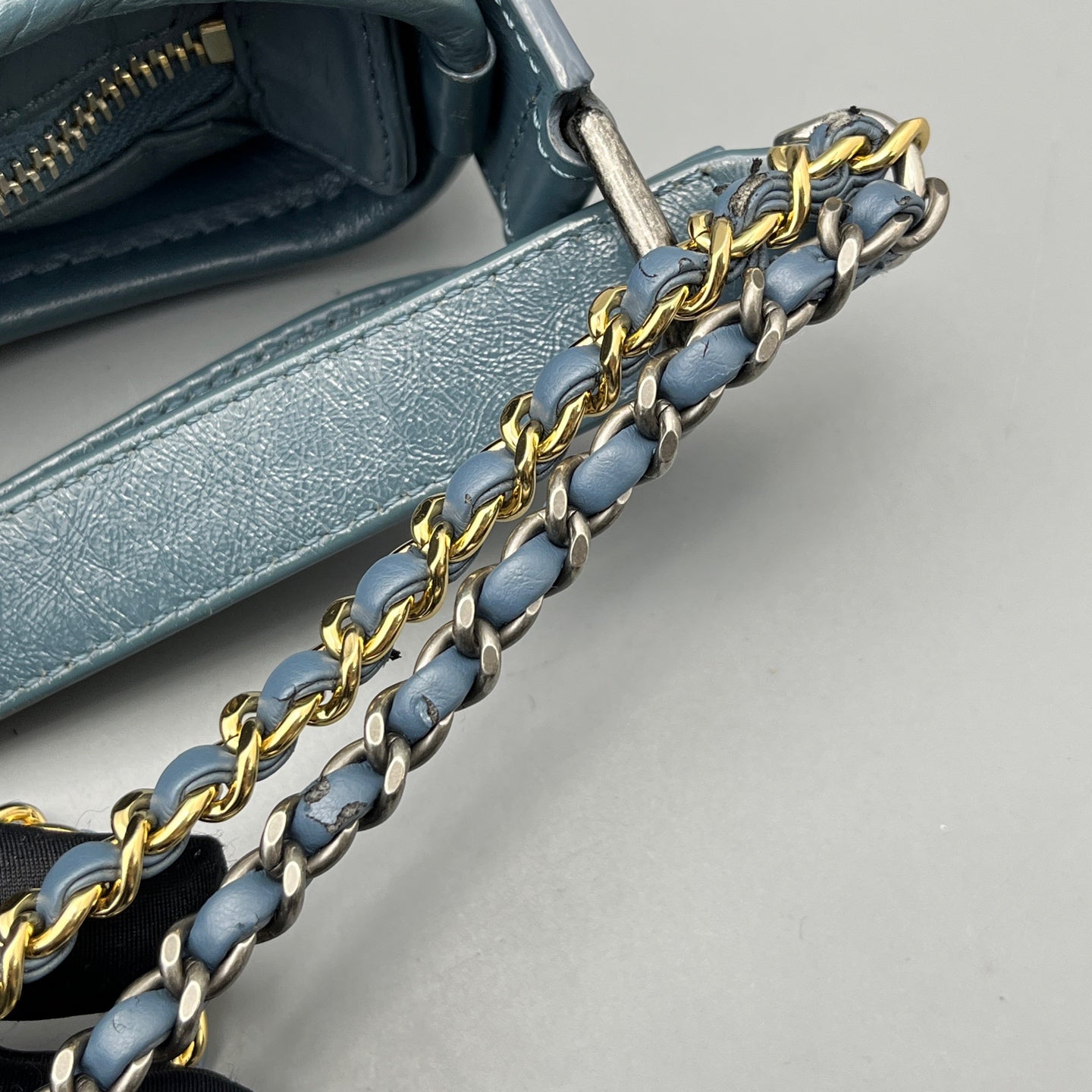 Chanel - Gabrielle - Leather - Blue - (Small)