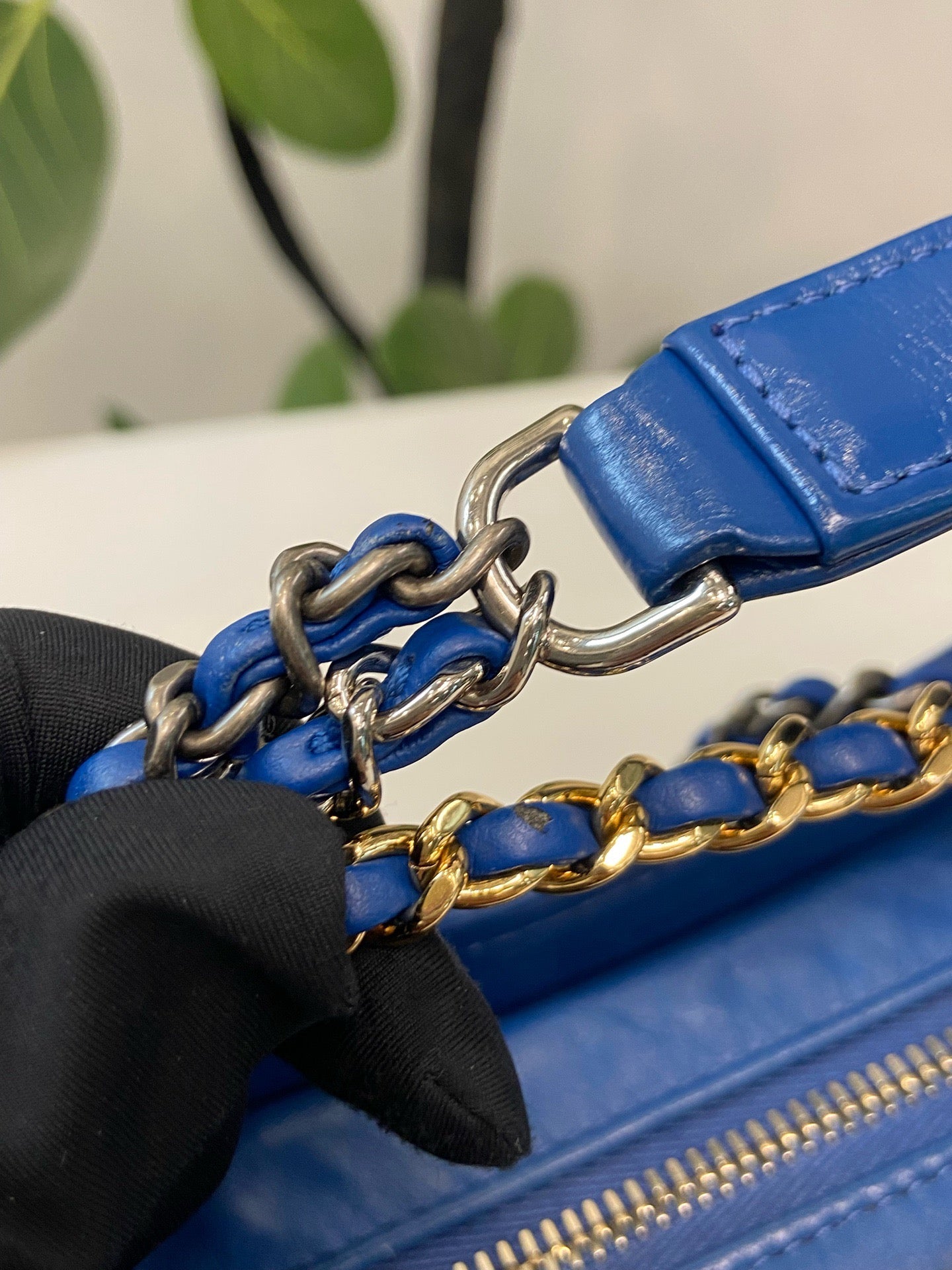 Chanel - Gabrielle - Leather - Blue - (small)