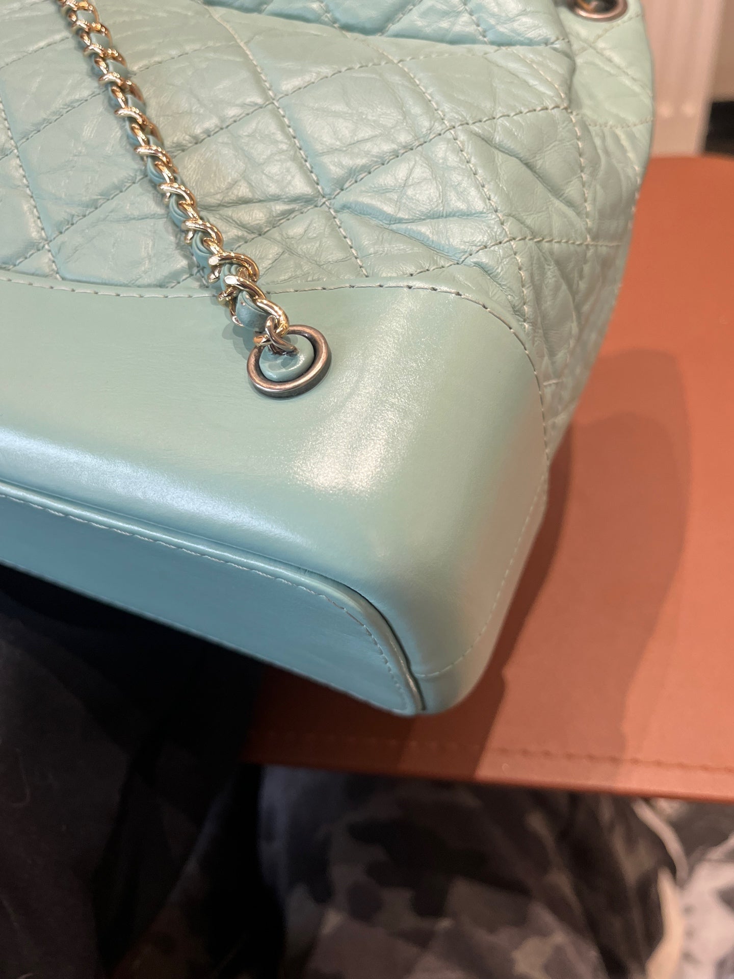 Chanel - Gabrielle - Leather - Blue - (small)