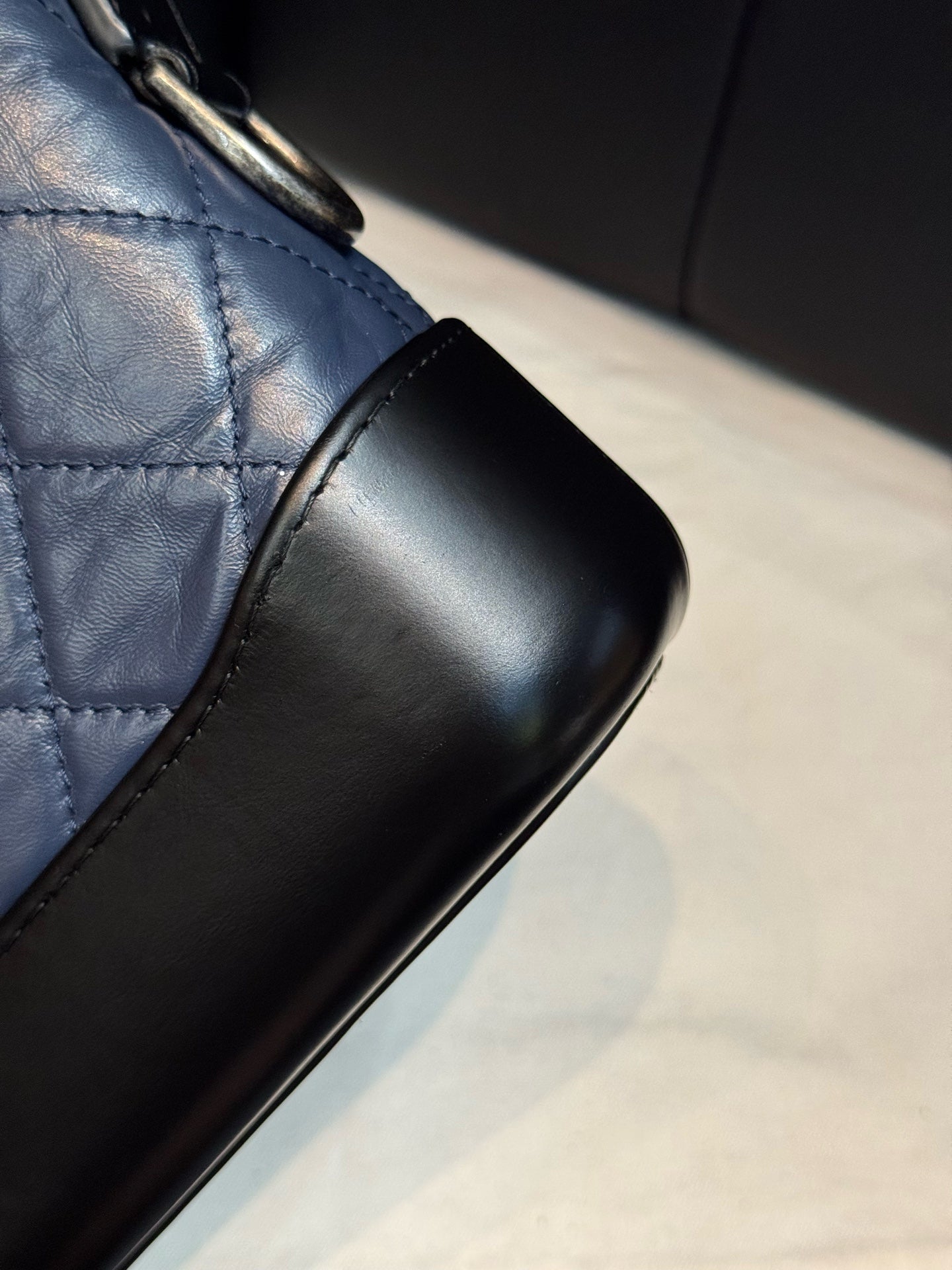 Chanel - Gabrielle - Leather - Blue - (small)