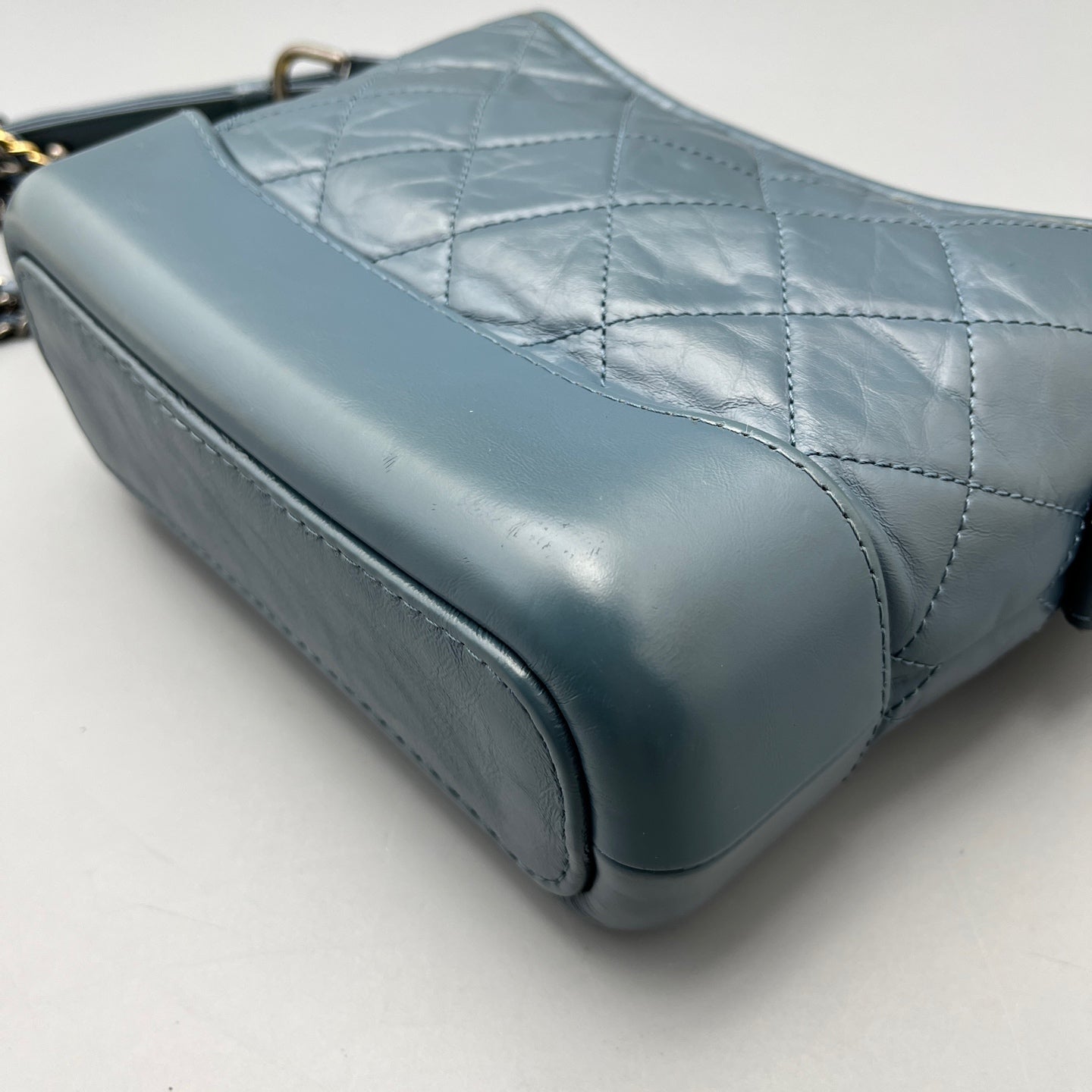 Chanel - Gabrielle - Leather - Blue - (Small)