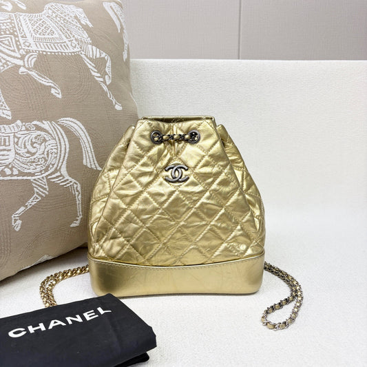 Chanel - Gabrielle - Leather - Gold - (mini)