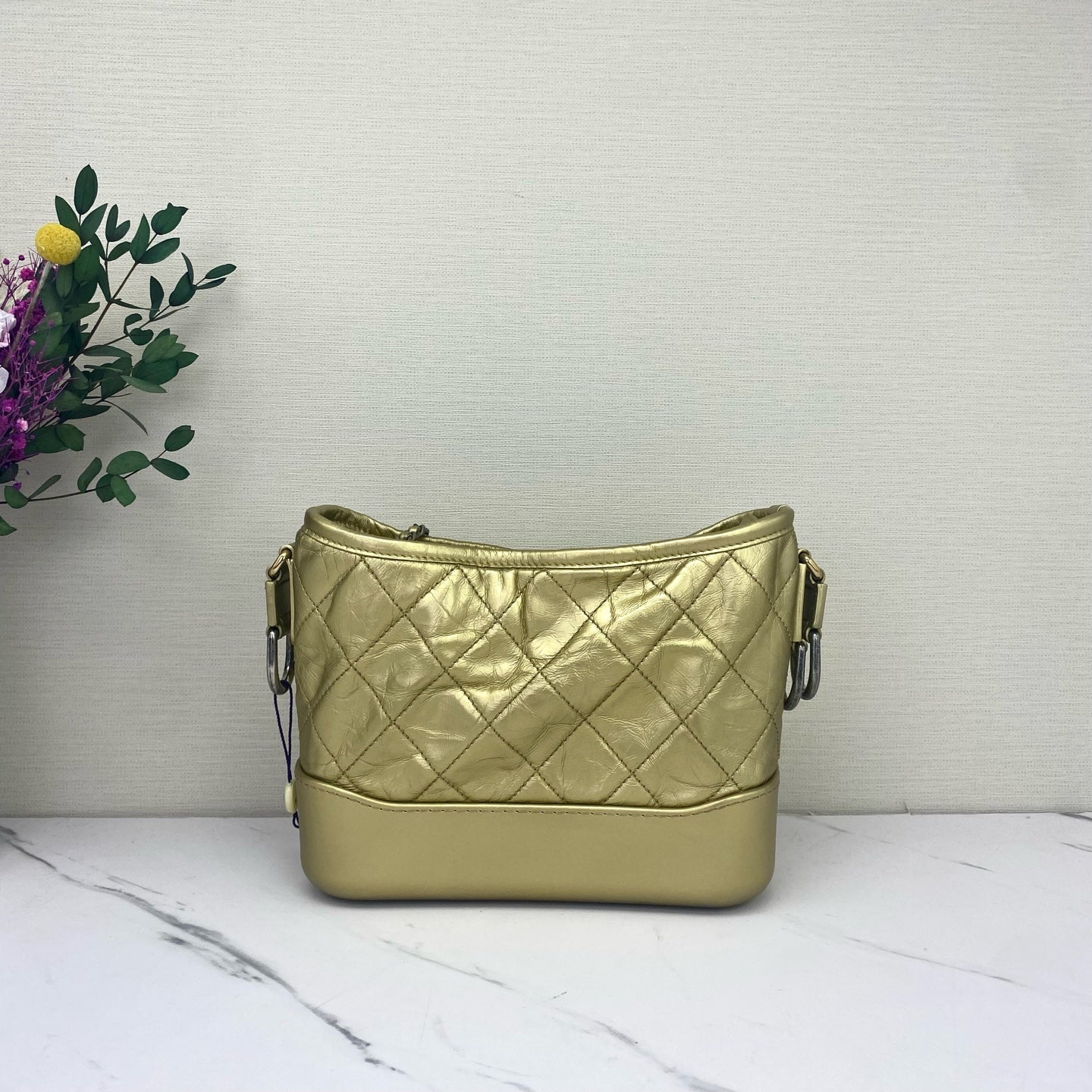 Chanel - Gabrielle - Leather - Gold - (small)