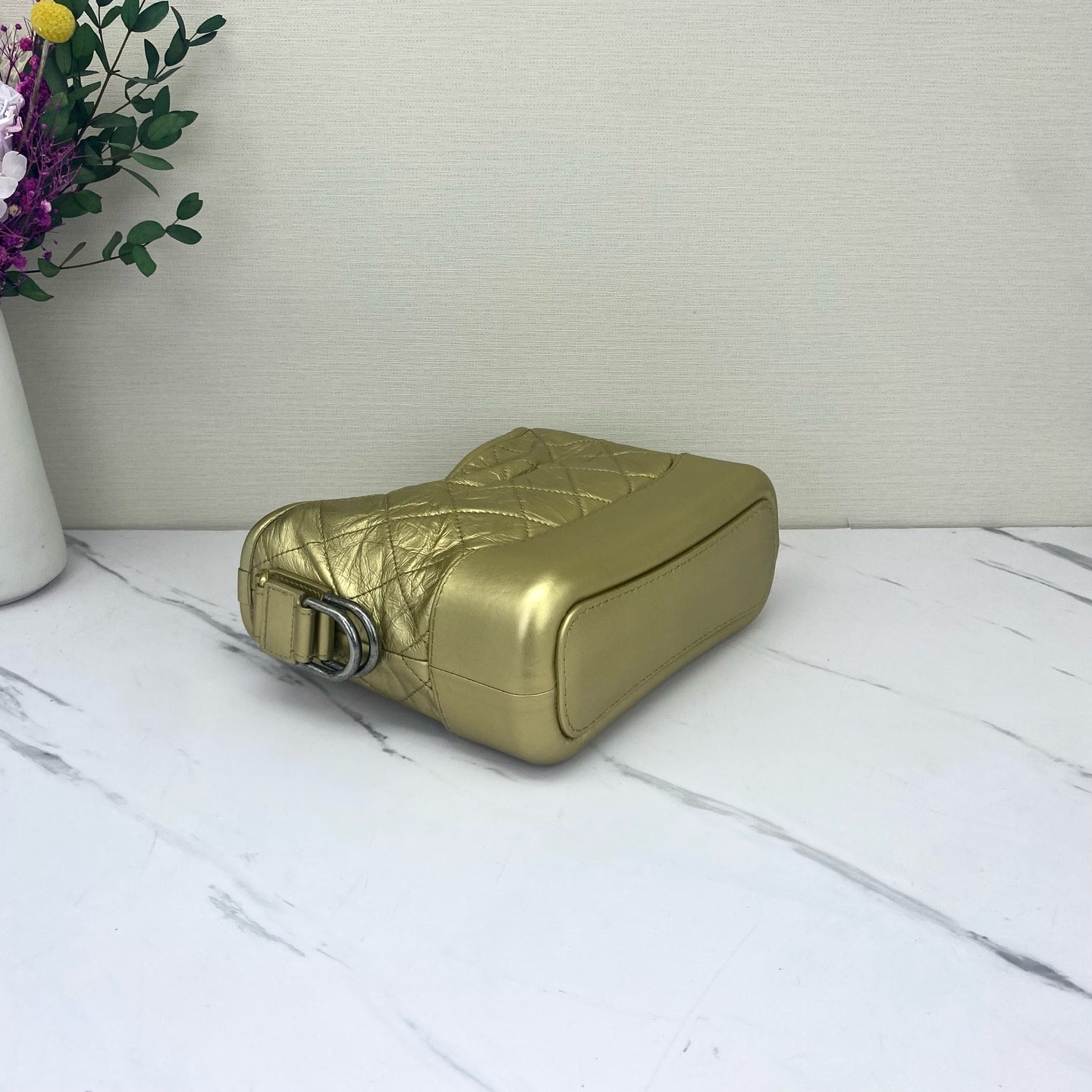 Chanel - Gabrielle - Leather - Gold - (small)