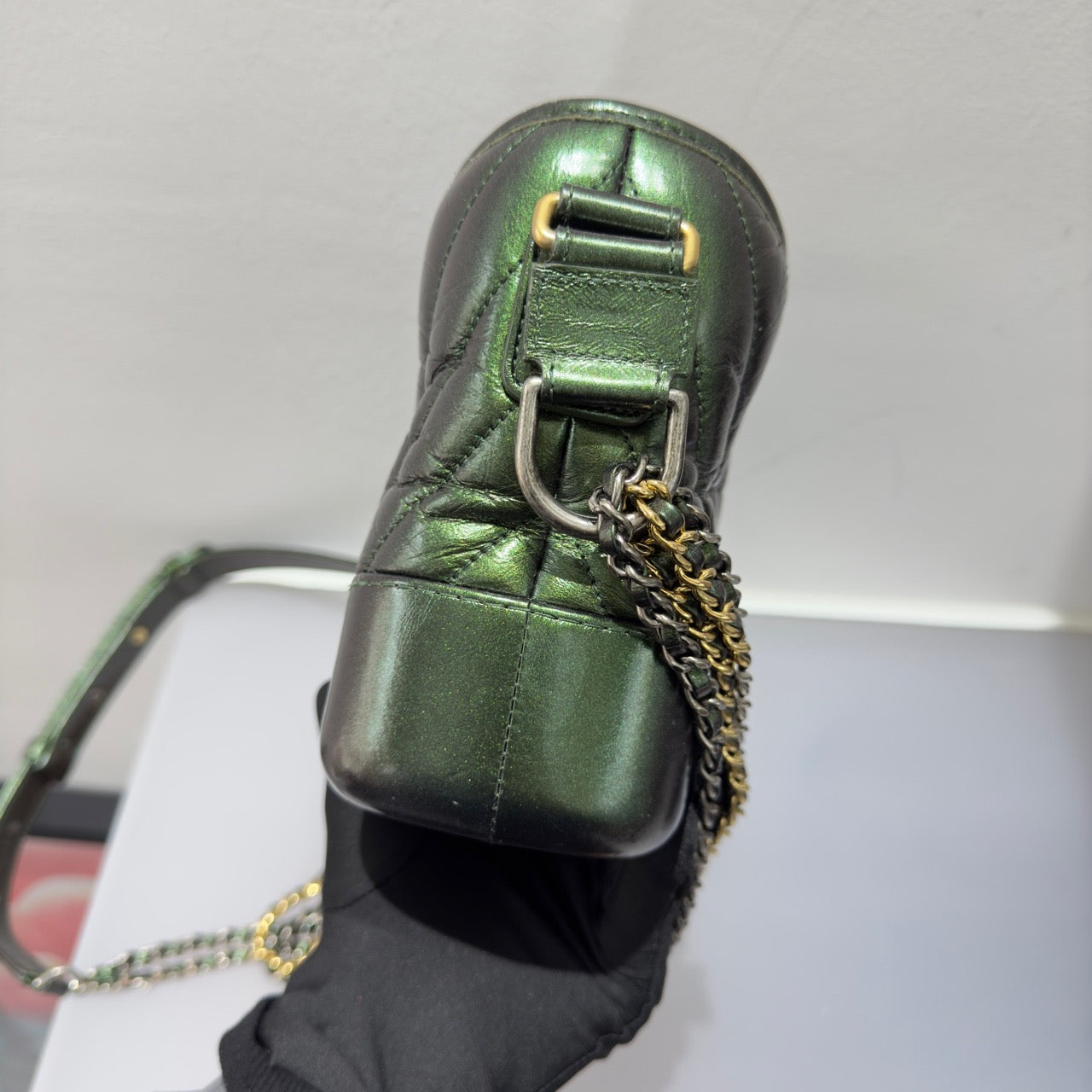 Chanel - Gabrielle - Leather - Green - (Small)