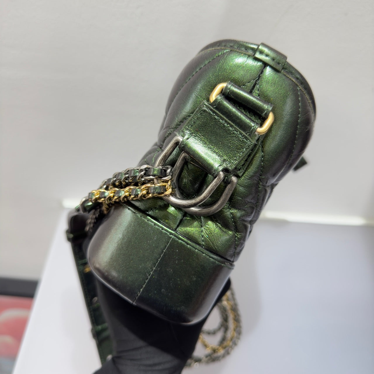 Chanel - Gabrielle - Leather - Green - (Small)