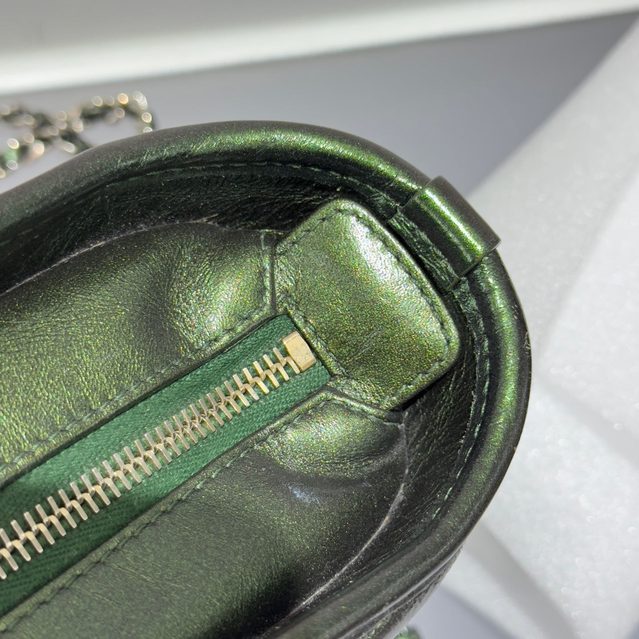 Chanel - Gabrielle - Leather - Green - (Small)