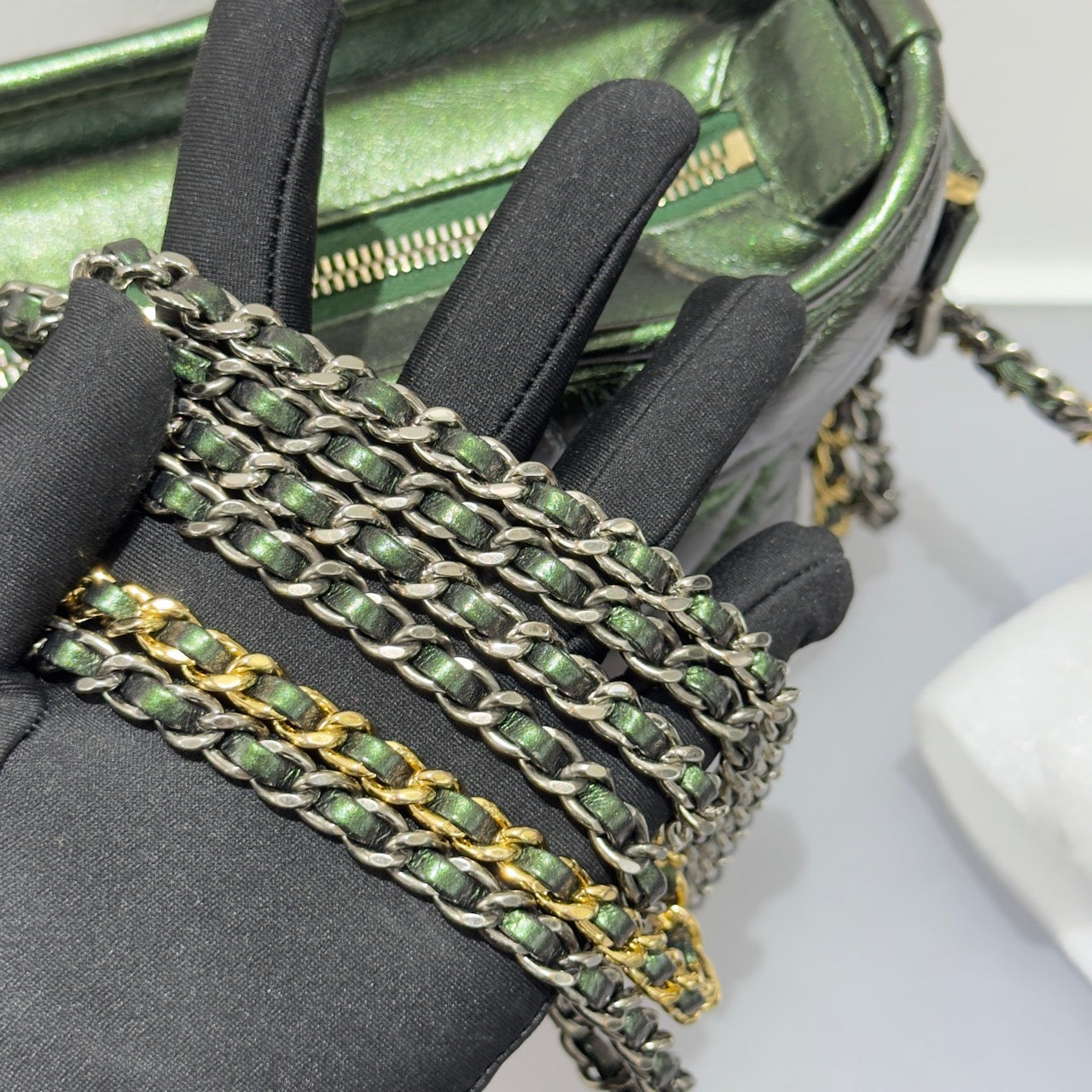 Chanel - Gabrielle - Leather - Green - (Small)