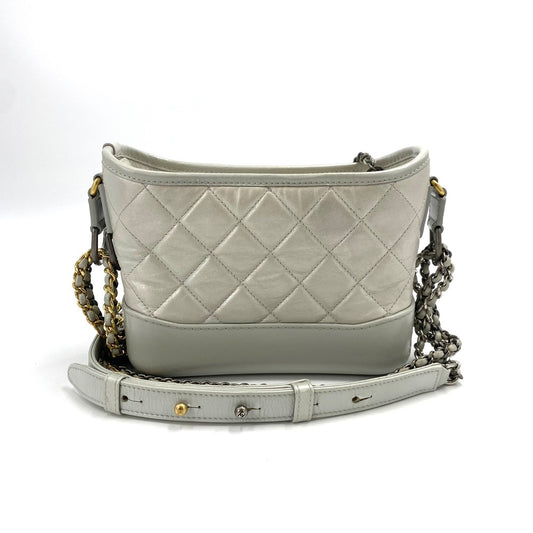 Chanel - Gabrielle - Leather - Grey - (Small)