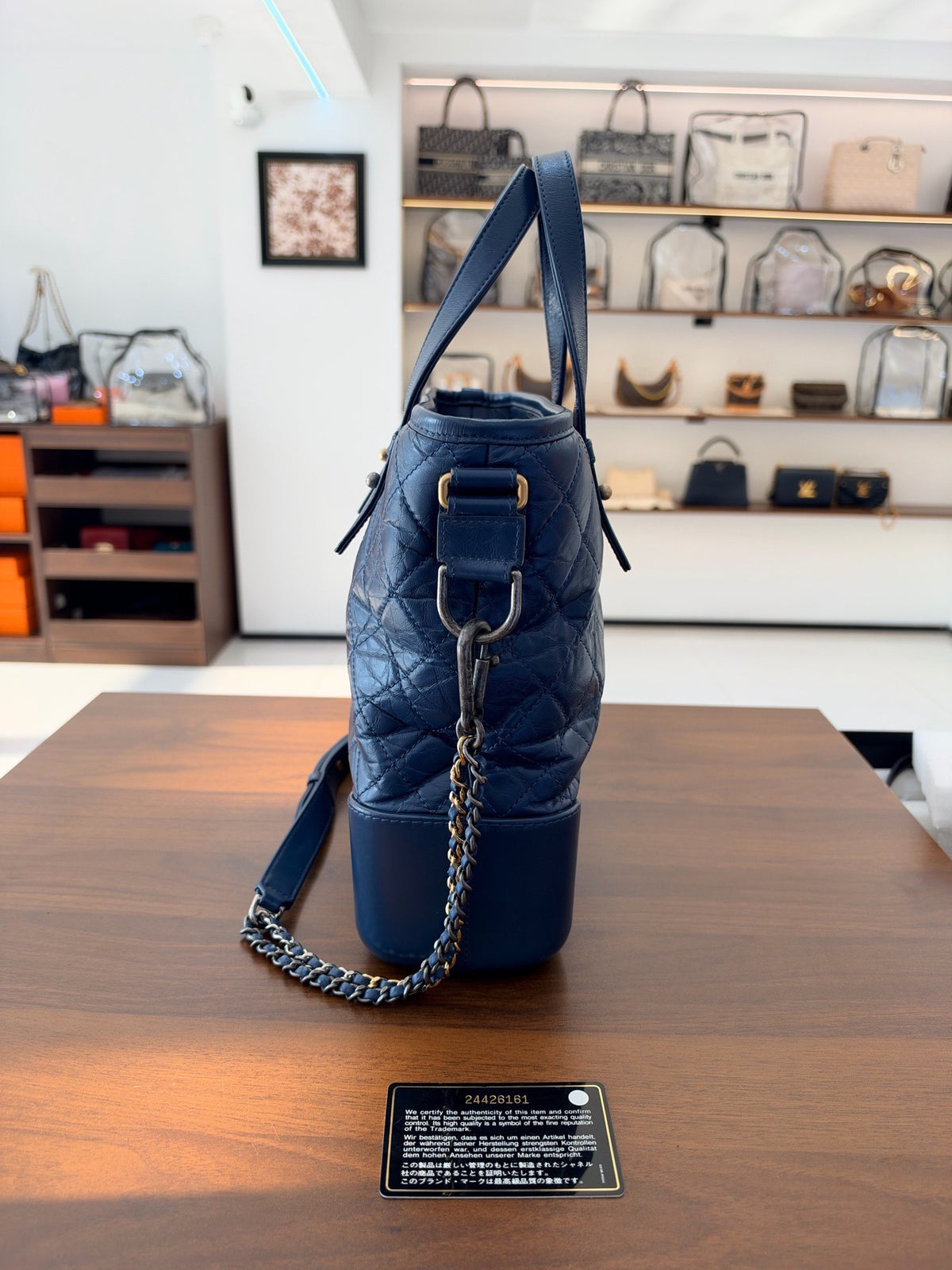 Chanel - Gabrielle - Leather - Navy