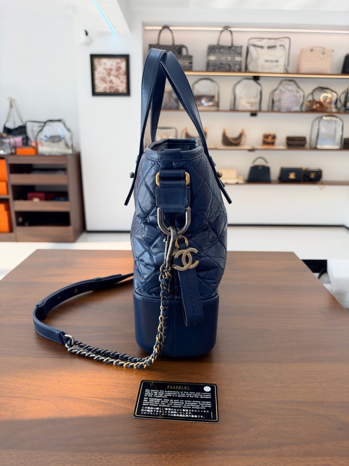 Chanel - Gabrielle - Leather - Navy