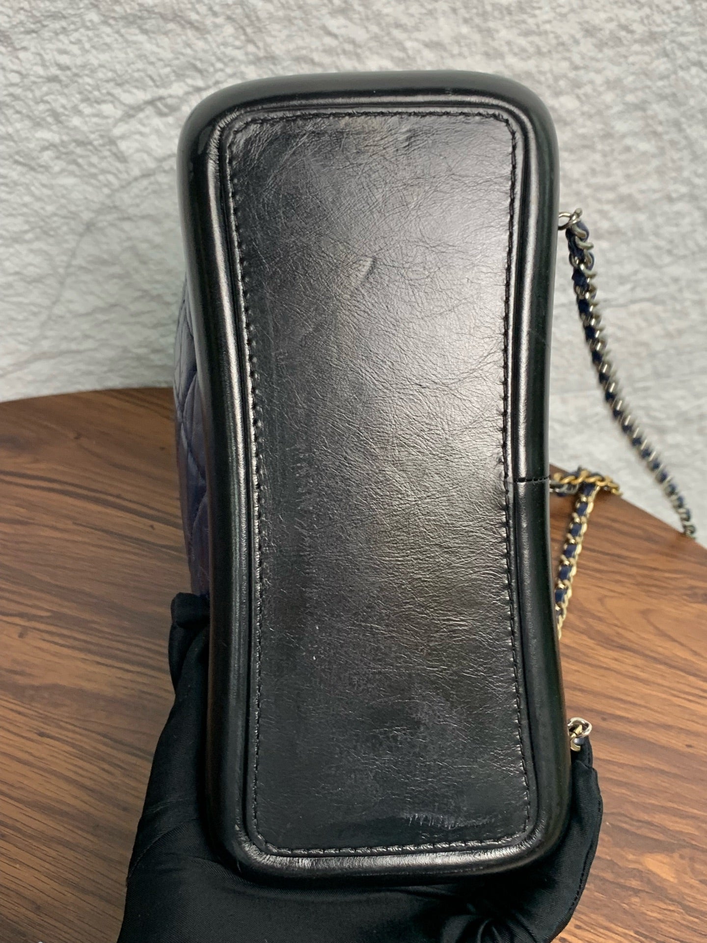 Chanel - Gabrielle - Leather - Navy - (small)