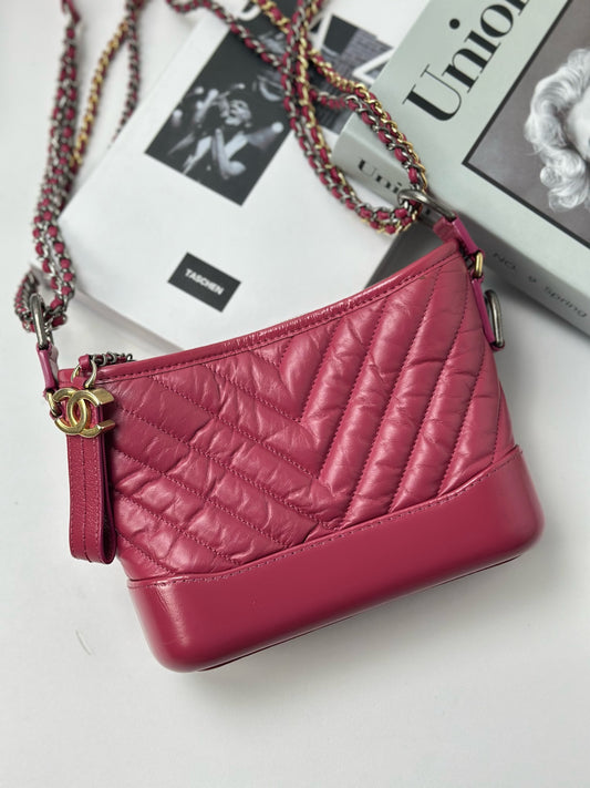 Chanel - Gabrielle - Leather - Pink - (Small)