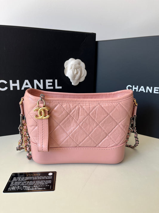 Chanel - Gabrielle - Leather - Pink - (small)