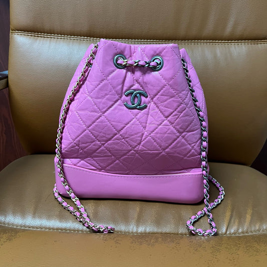 Chanel - Gabrielle - Leather - Pink - (small)