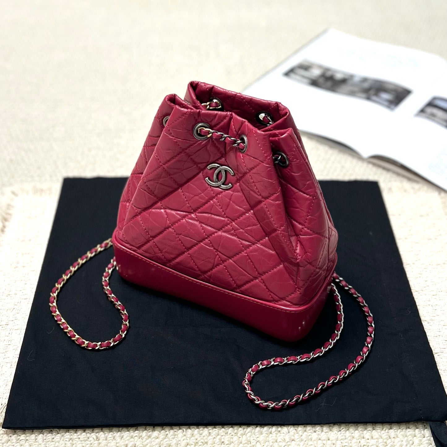 Chanel - Gabrielle - Leather - Pink - (small)