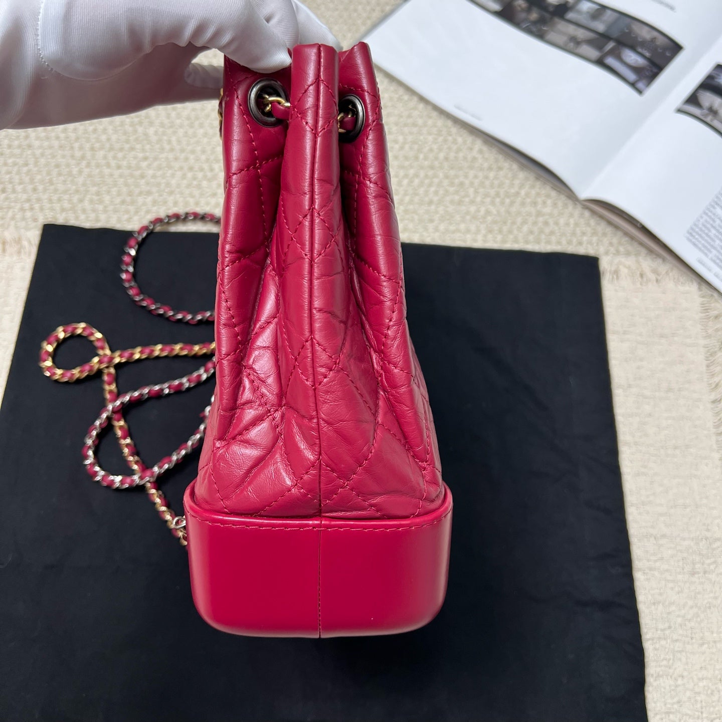 Chanel - Gabrielle - Leather - Pink - (small)
