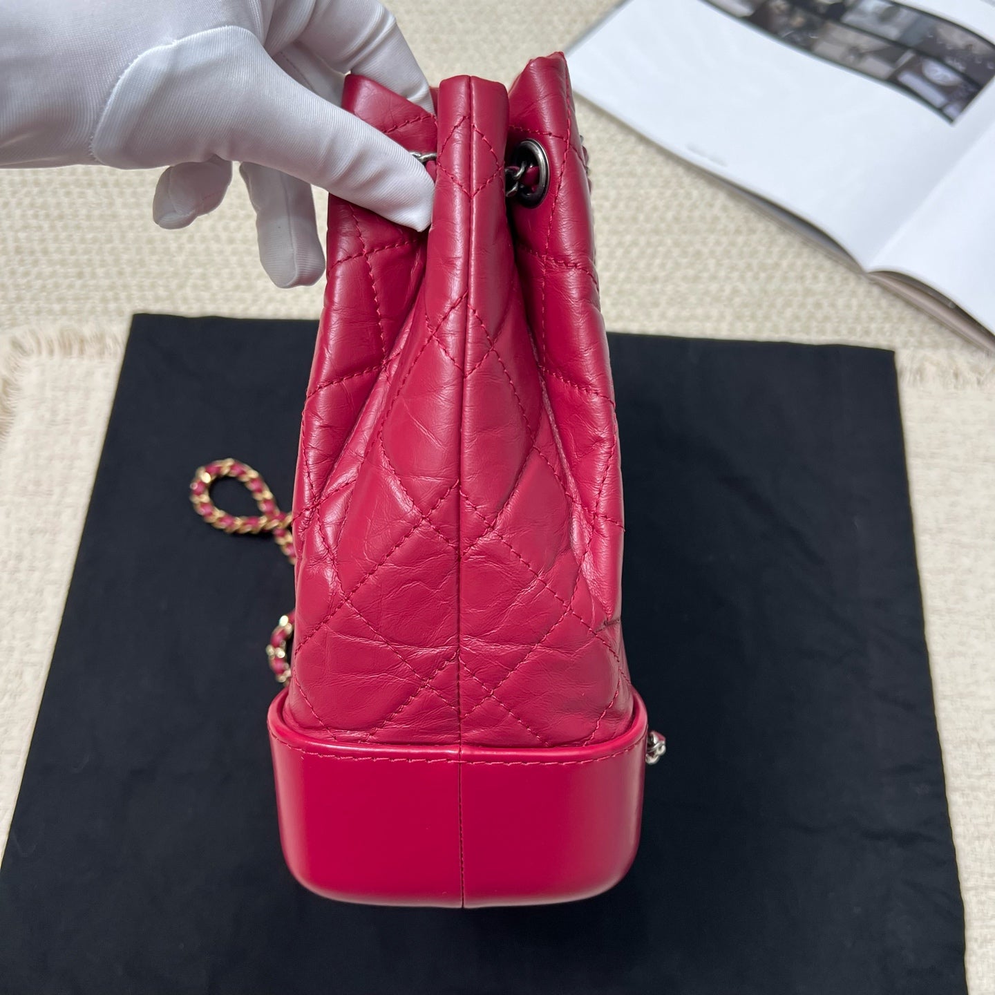 Chanel - Gabrielle - Leather - Pink - (small)