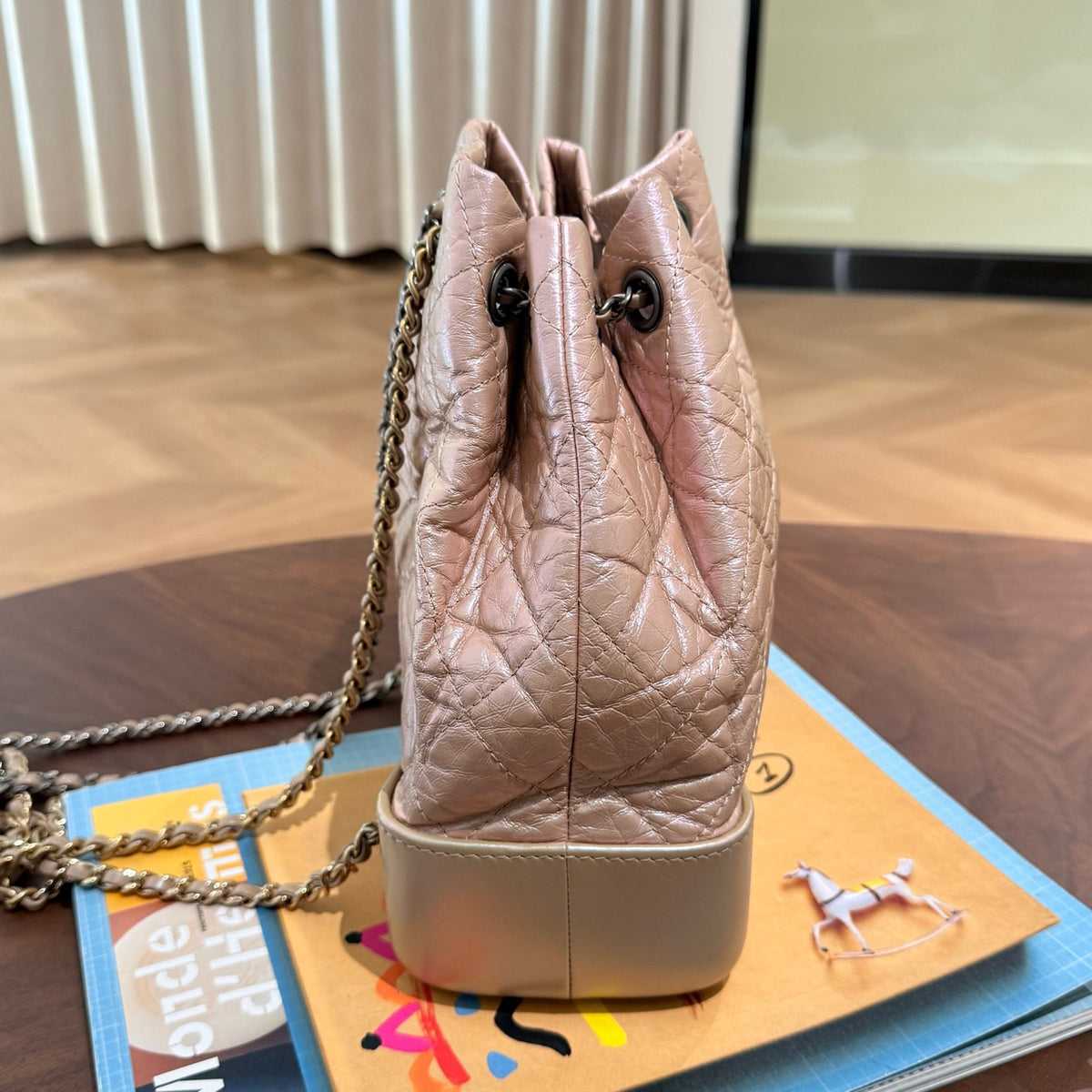 Chanel - Gabrielle - Leather - Pink - (Small)