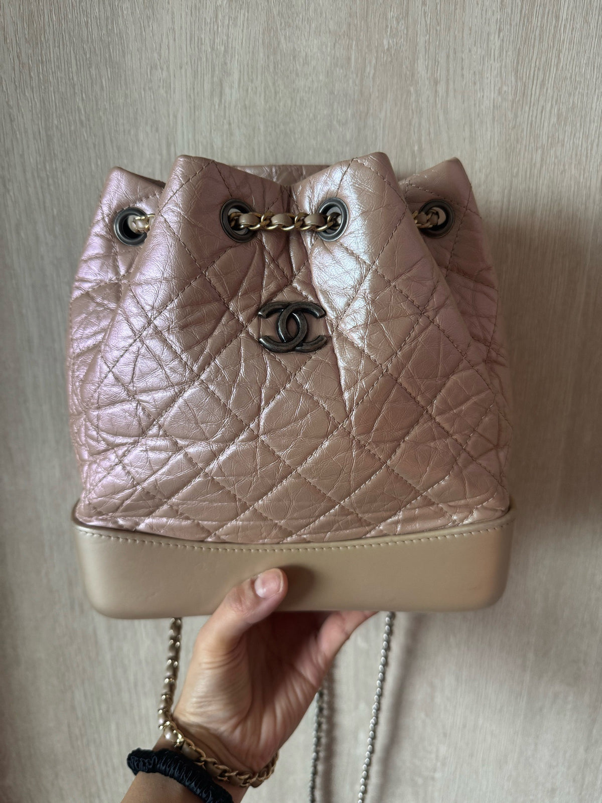 Chanel - Gabrielle - Leather - Pink - (Small)