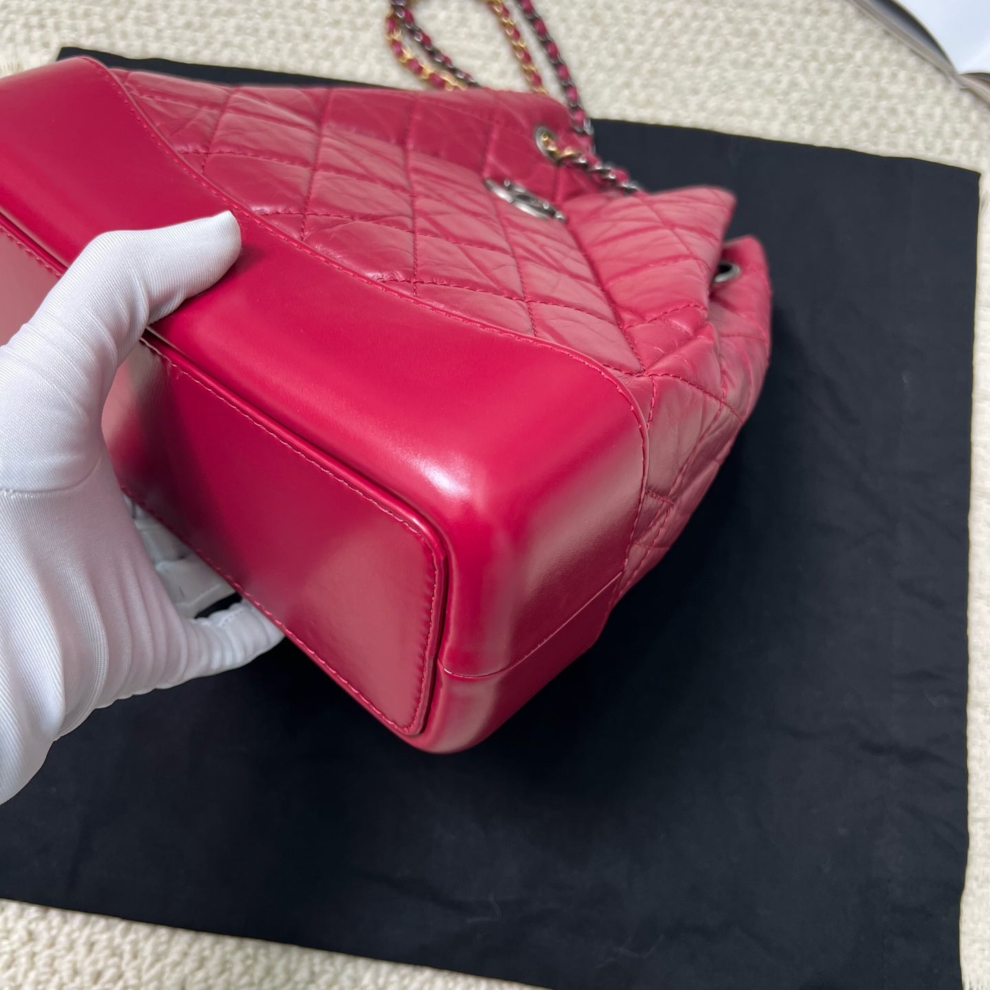 Chanel - Gabrielle - Leather - Pink - (small)