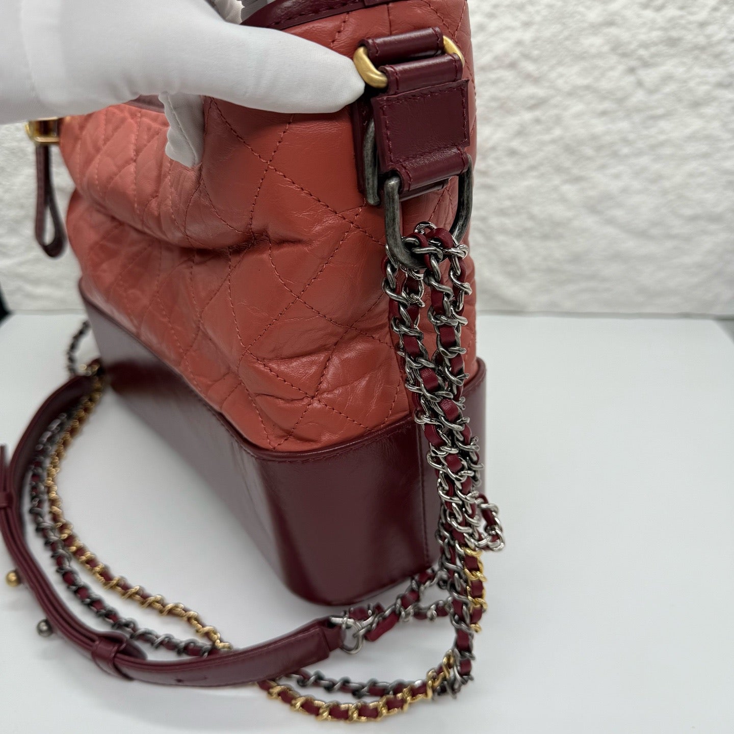 Chanel - Gabrielle - Leather - Red - (medium)