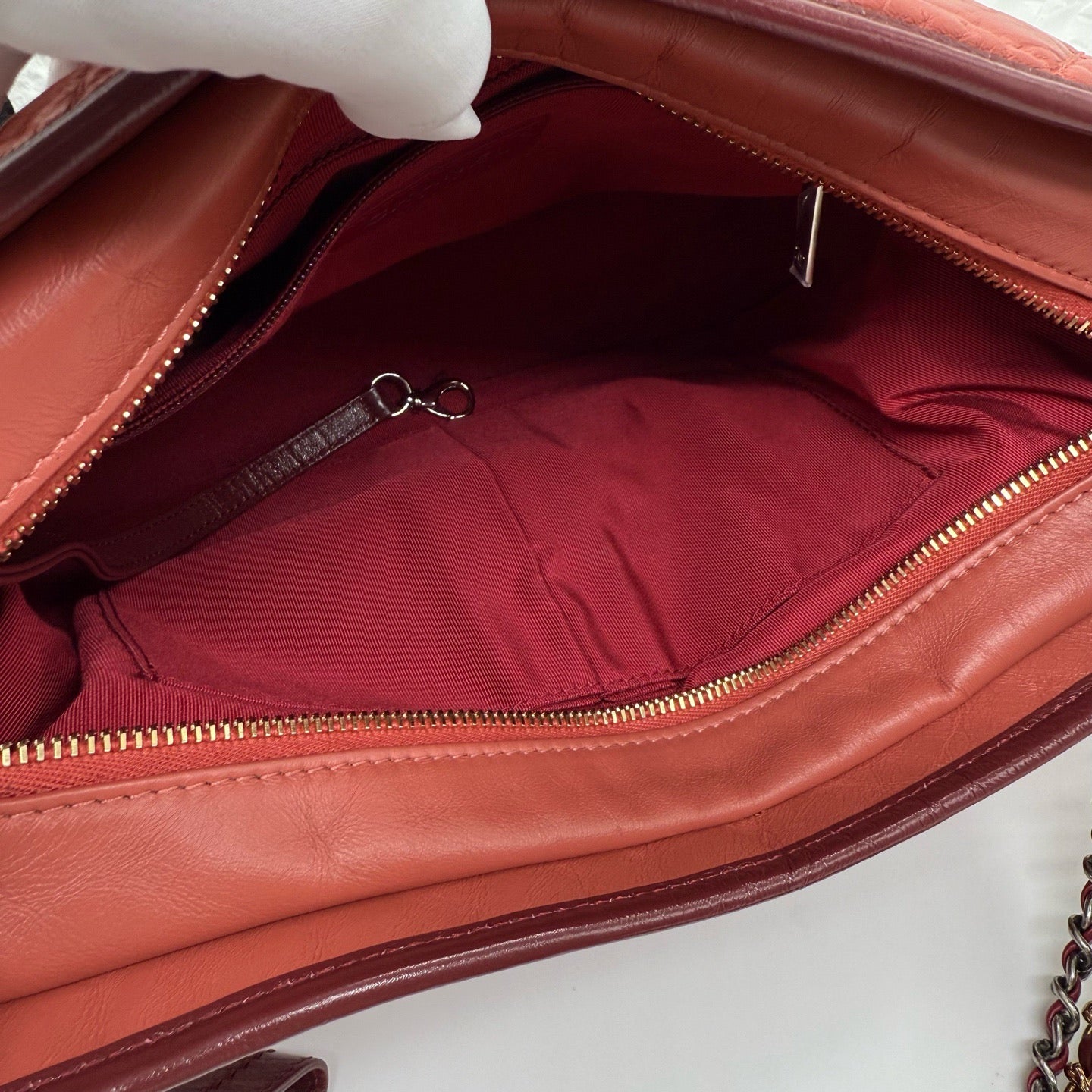 Chanel - Gabrielle - Leather - Red - (medium)