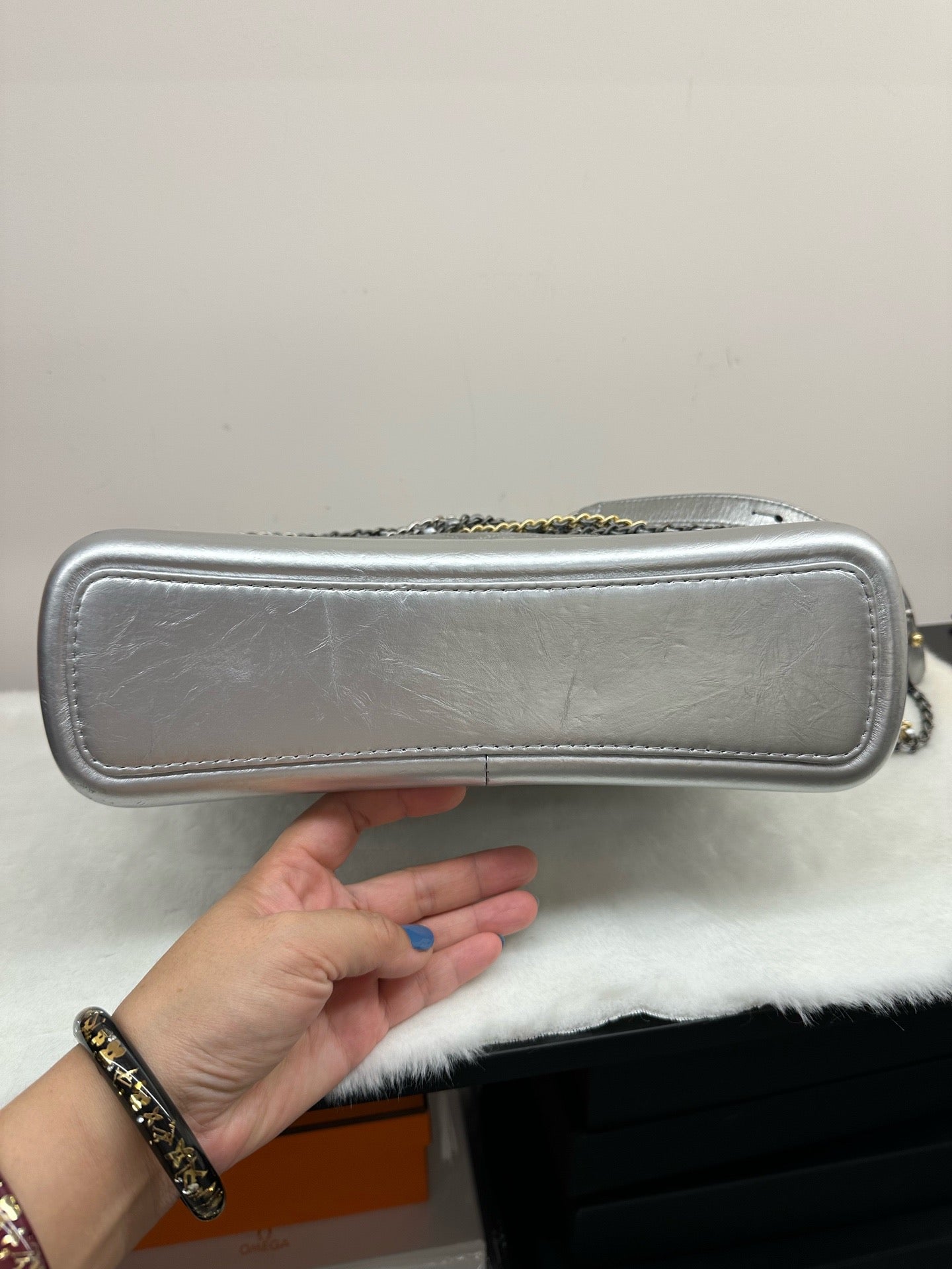 Chanel - Gabrielle - Leather - Silver - (Large)
