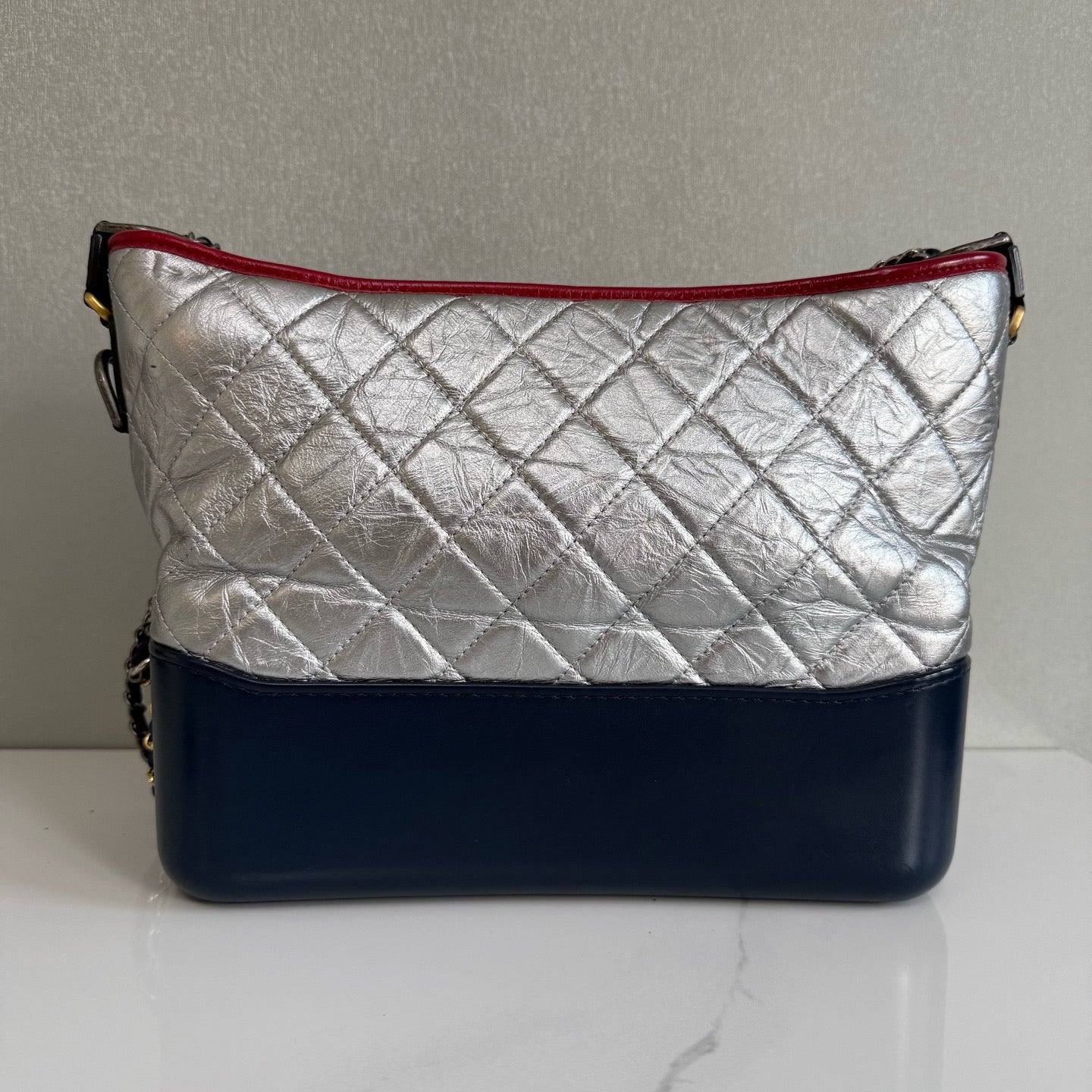 Chanel - Gabrielle - Leather - Silver - (medium)