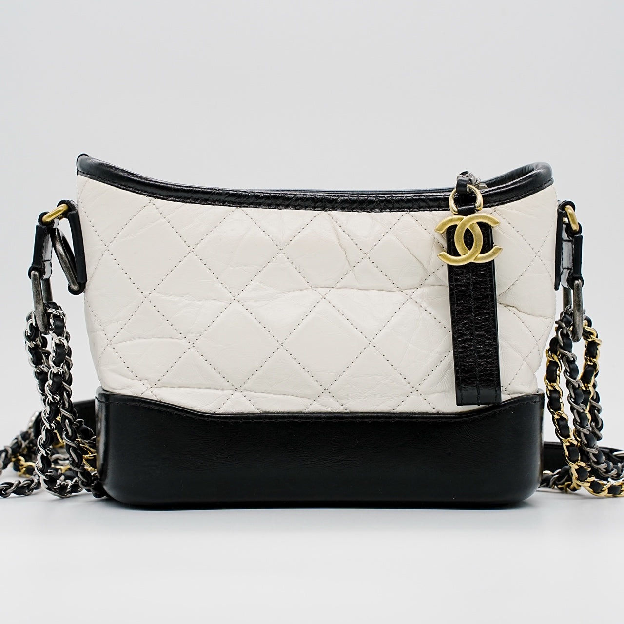 Chanel - Gabrielle - Leather - White - (Small)