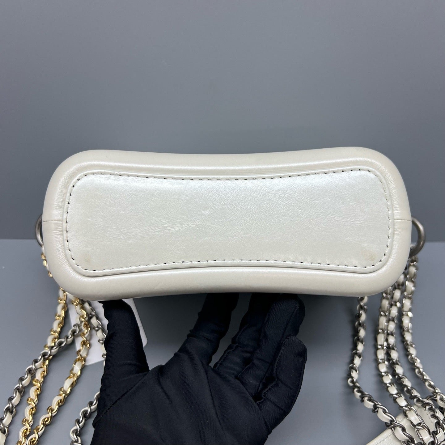 Chanel - Gabrielle - Leather - White - (small)