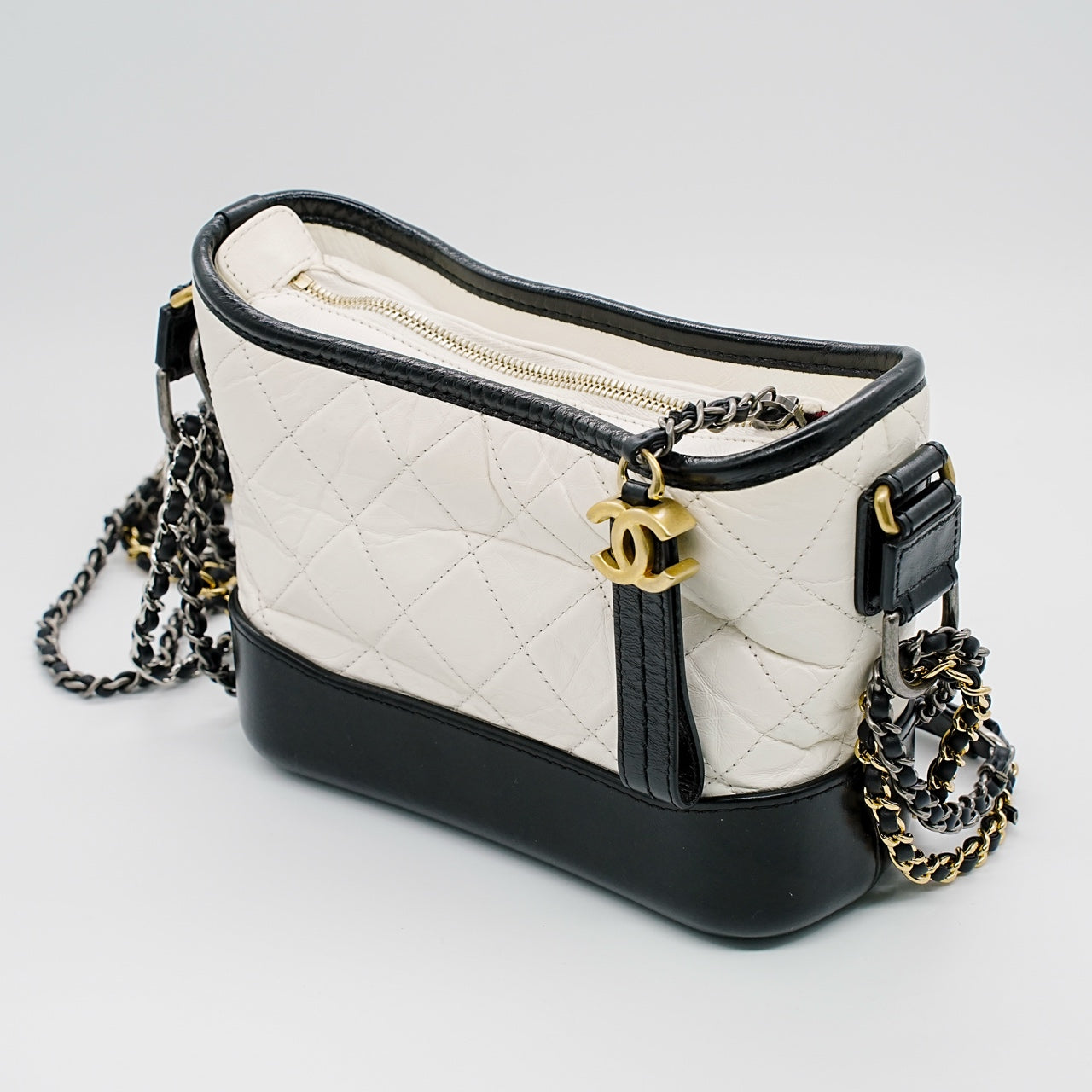 Chanel - Gabrielle - Leather - White - (Small)
